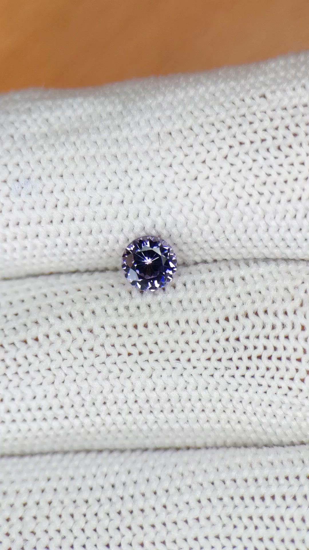 0.51 Ct. Violet Spinel from Ceylon (Sri Lanka) Size Video