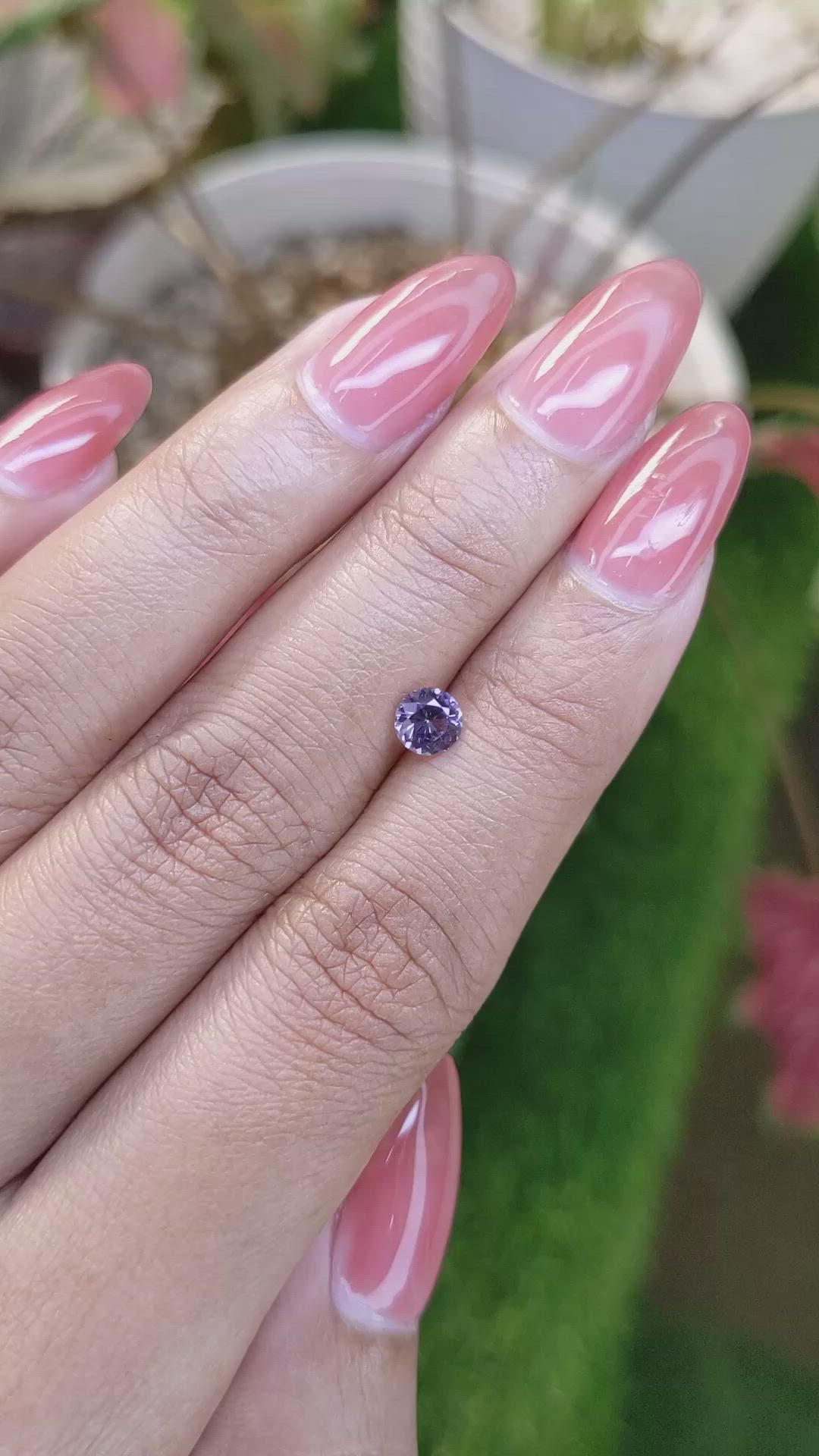0.51 Ct. Violet Spinel from Ceylon (Sri Lanka) Size Video