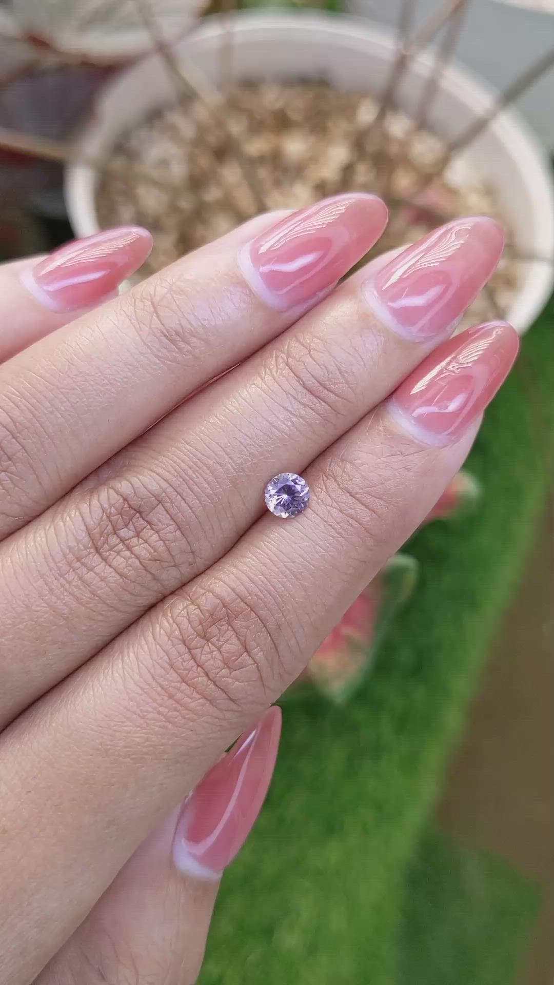 0.51 Ct. Purple Spinel from Ceylon (Sri Lanka) Size Video
