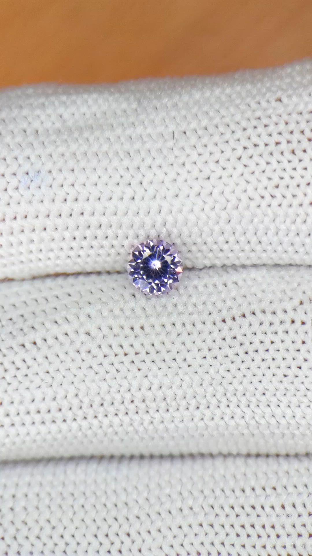 0.51 Ct. Purple Spinel from Ceylon (Sri Lanka) Size Video