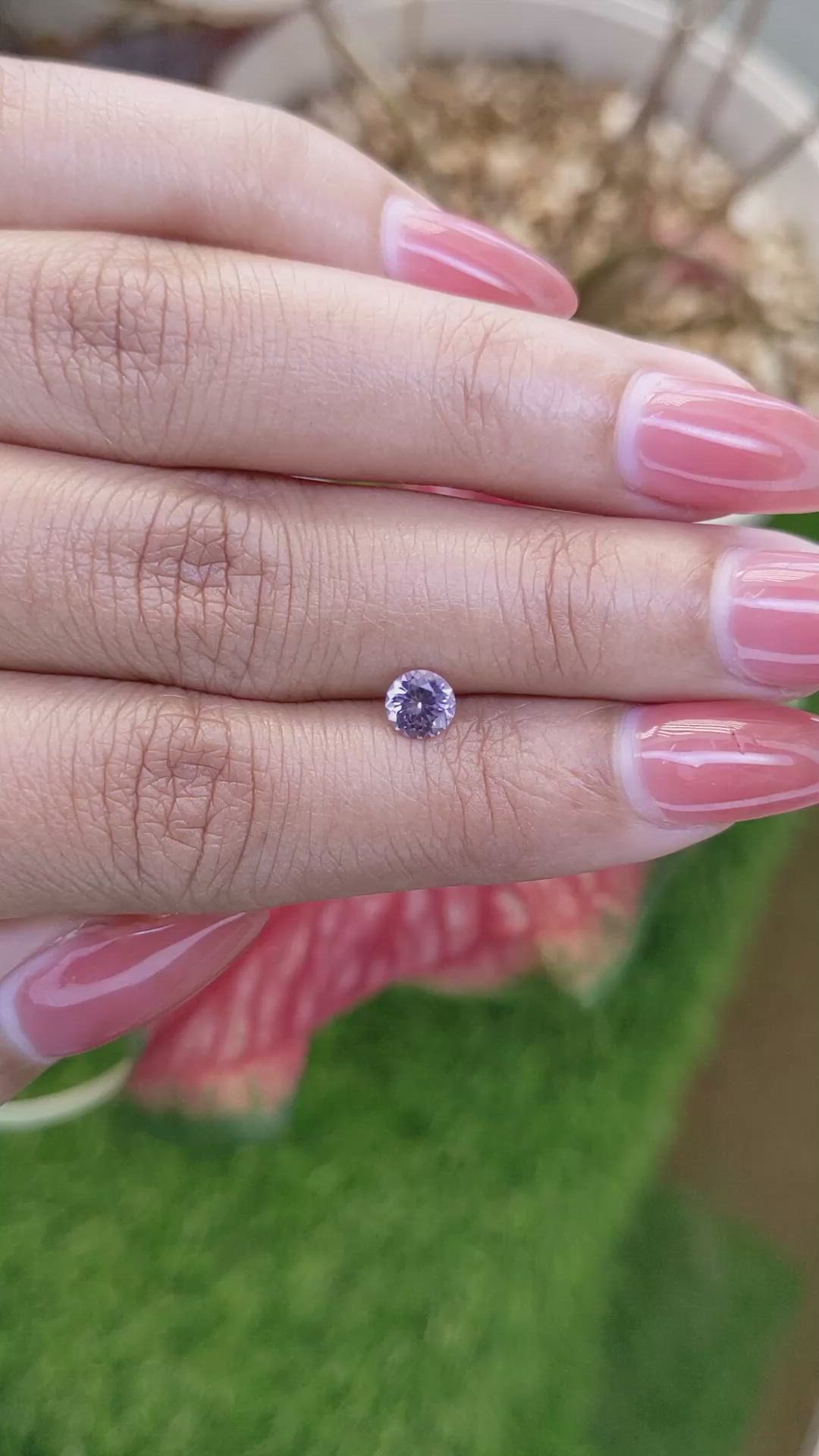 0.51 Ct. Purple Spinel from Ceylon (Sri Lanka) Size Video
