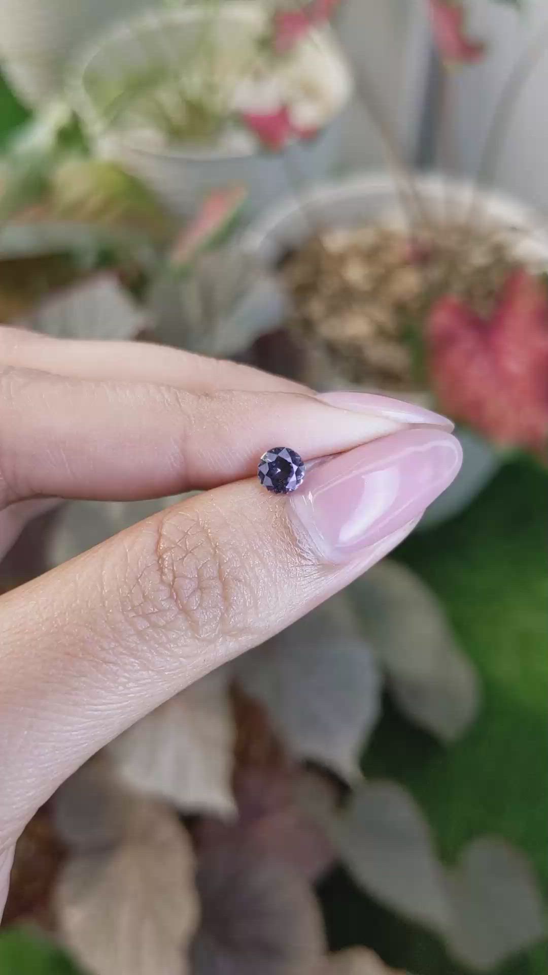 0.49 Ct. Purple Spinel from Ceylon (Sri Lanka) Size Video