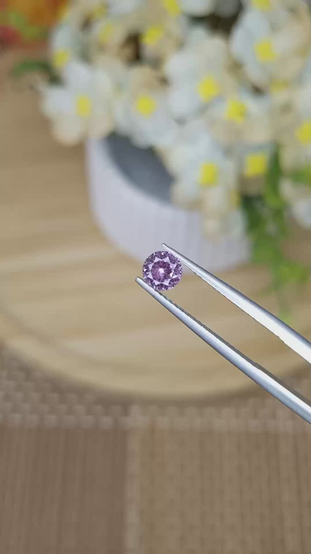 0.50 Ct. Pink Spinel from Ceylon (Sri Lanka) Size Video
