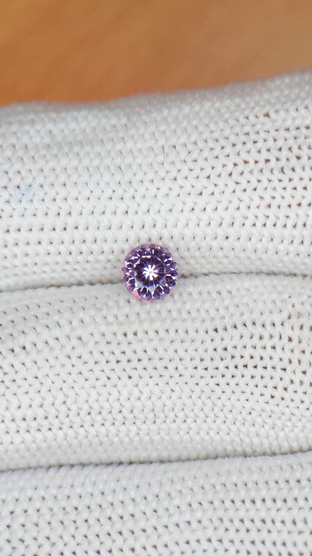 0.50 Ct. Pink Spinel from Ceylon (Sri Lanka) Size Video