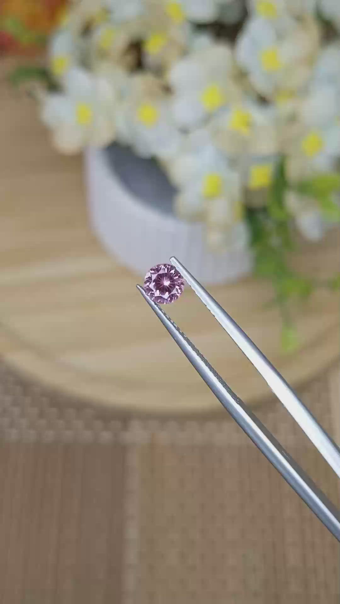 0.51 Ct. Pink Spinel from Ceylon (Sri Lanka) Size Video