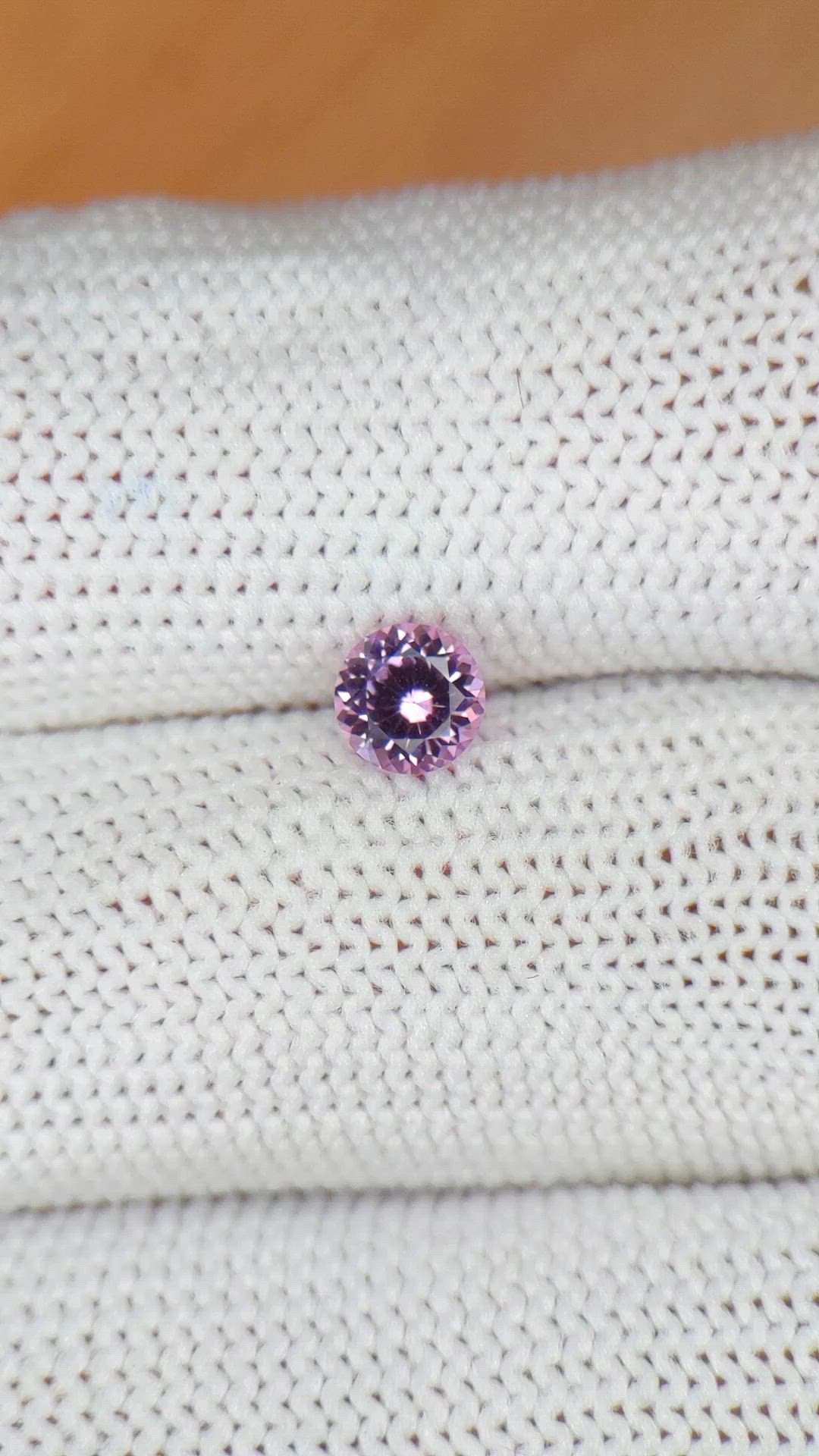 0.51 Ct. Pink Spinel from Ceylon (Sri Lanka) Size Video