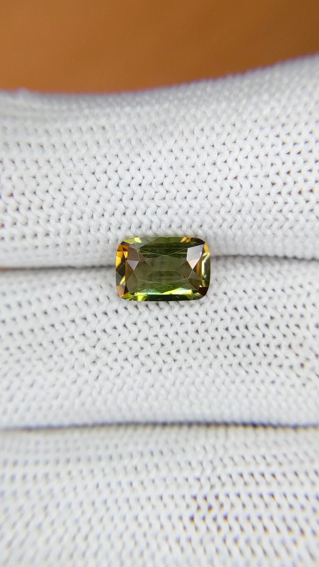 1.43 Ct. Bi Color Andalusite from Madagascar Size Video