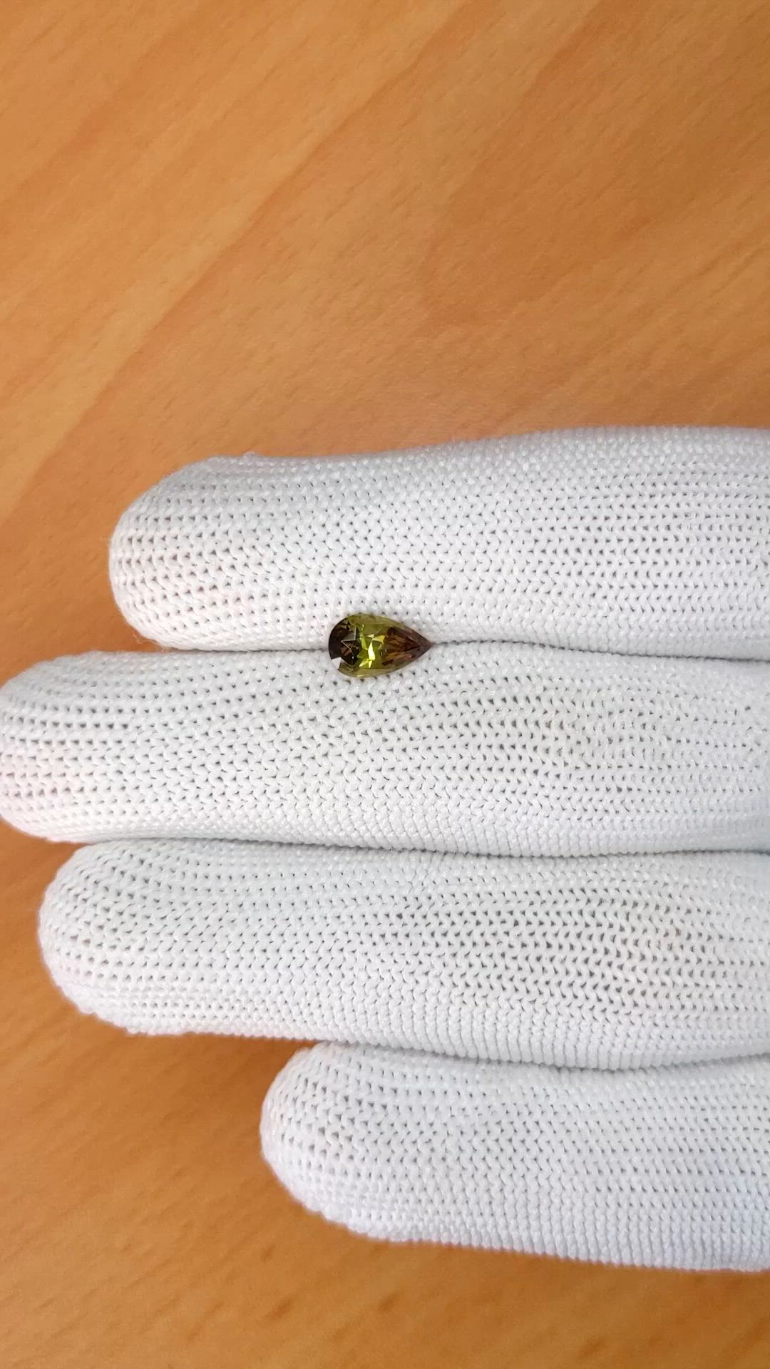 1.06 Ct. Bi Color Andalusite from Madagascar Size Video