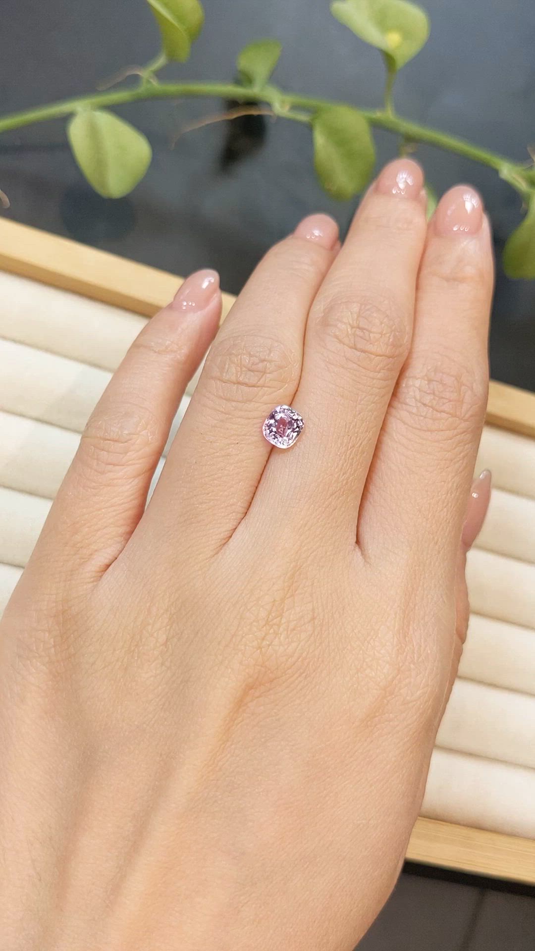 1.15 Ct. Pink Spinel from Burma (Myanmar) Size Video