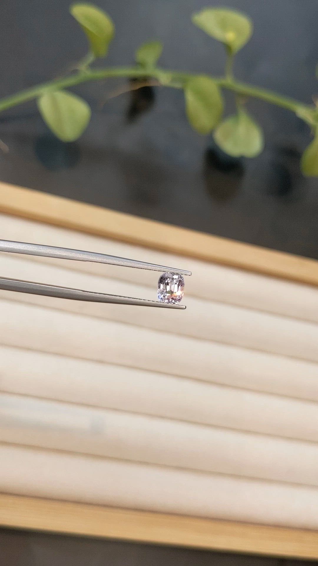 1.20 Ct. Purplish Pink Spinel from Burma (Myanmar) Size Video
