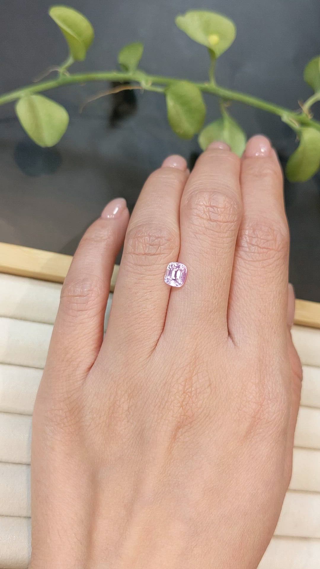1.14 Ct. Pink Spinel from Burma (Myanmar) Size Video