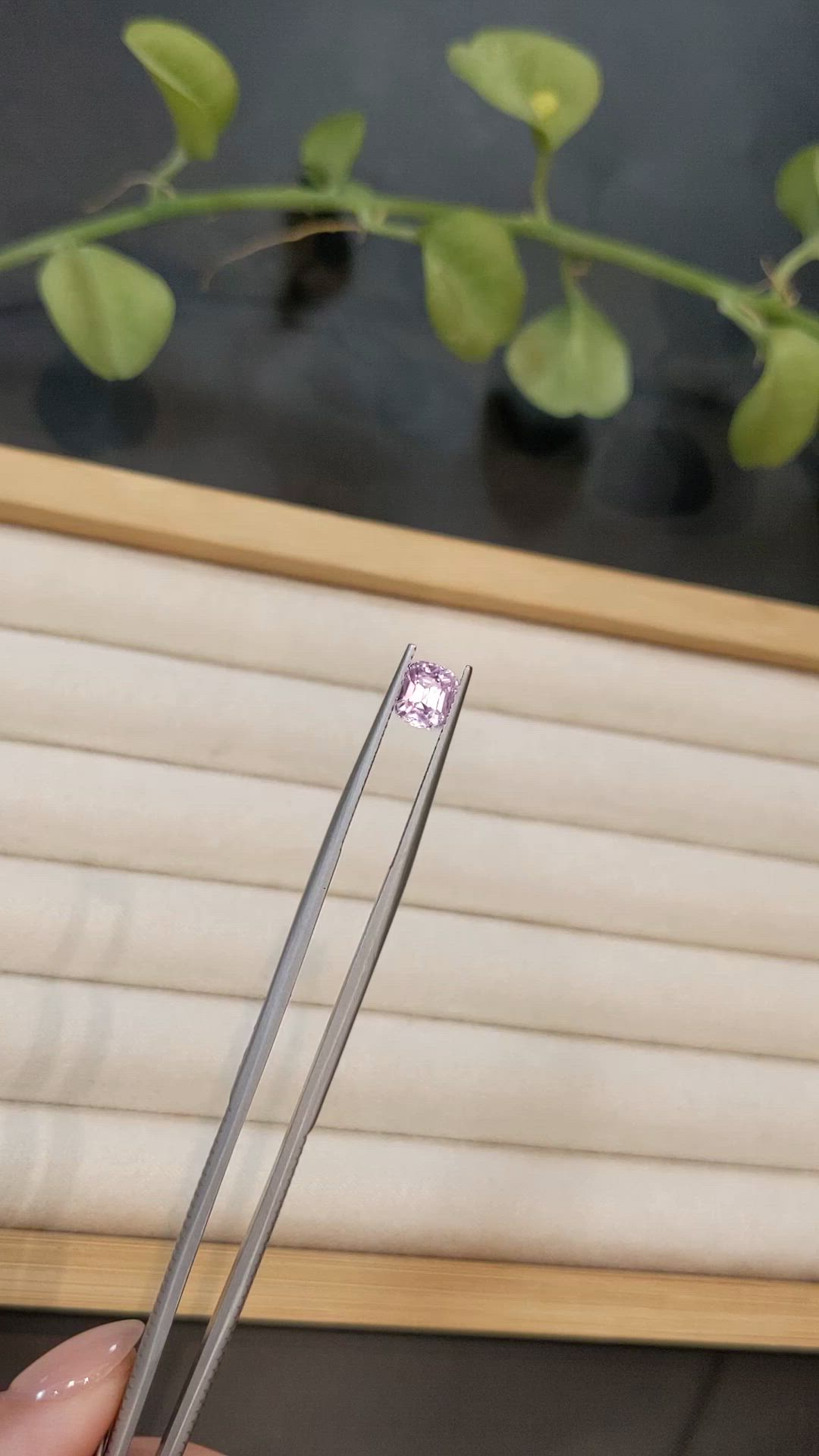 1.14 Ct. Pink Spinel from Burma (Myanmar) Size Video
