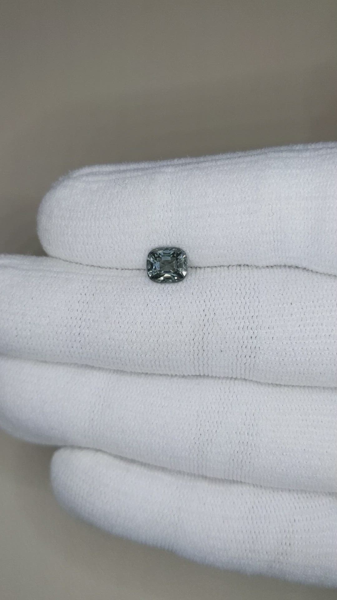 1.23 Ct. Grey Spinel from Burma (Myanmar) Size Video