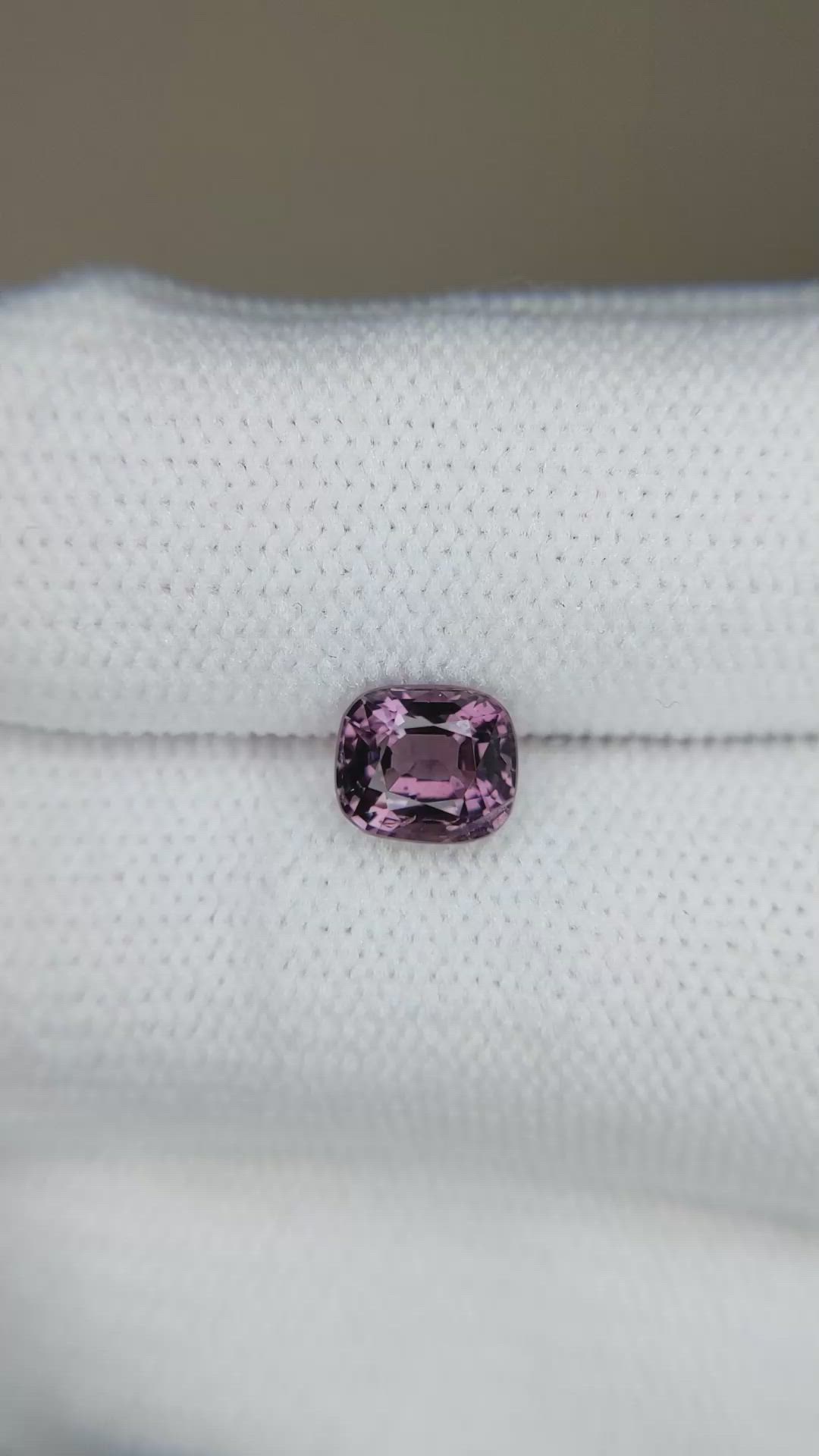 1.25 Ct. Pinkish Purple Spinel from Burma (Myanmar) Size Video