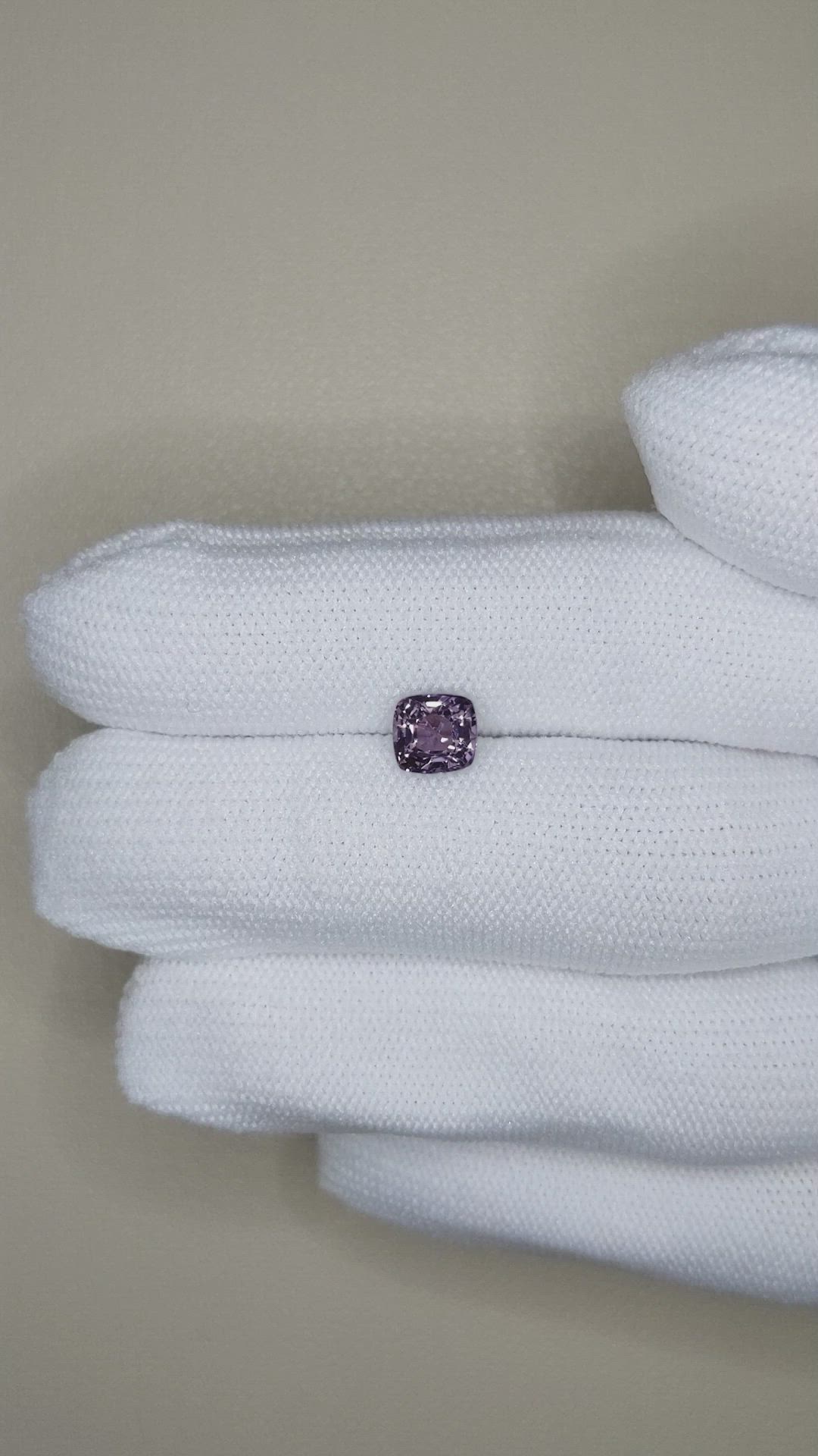 1.43 Ct. Purple Spinel from Burma (Myanmar) Size Video