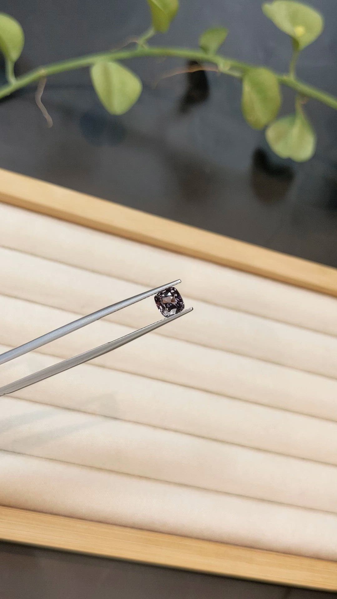 1.43 Ct. Purple Spinel from Burma (Myanmar) Size Video
