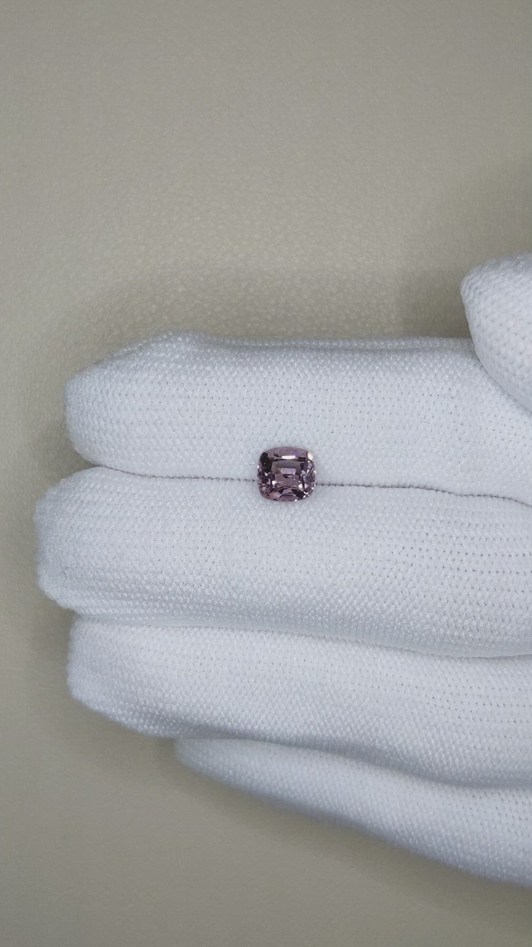 1.24 Ct. Pinkish Purple Spinel from Burma (Myanmar) Size Video