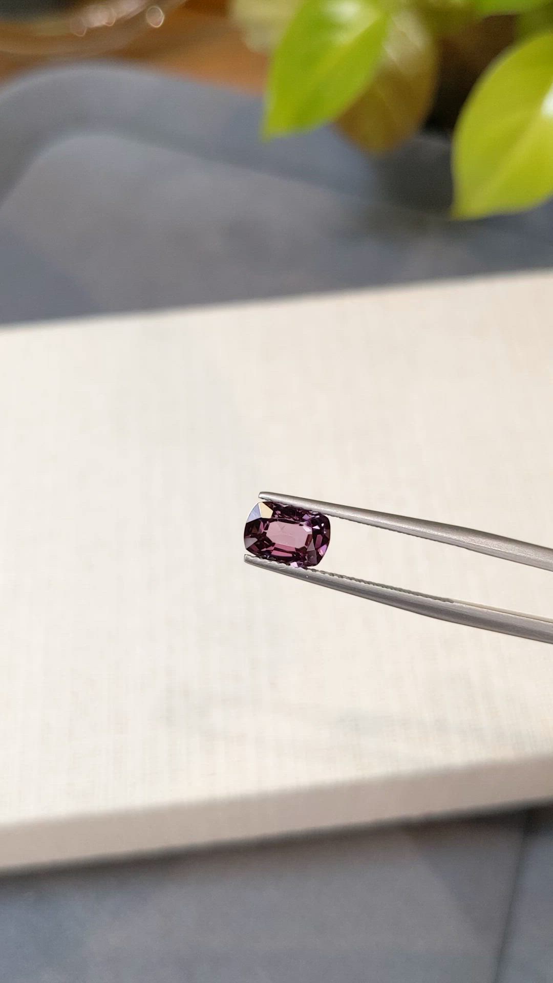 1.45 Ct. Reddish Pink Spinel from Burma (Myanmar) Size Video