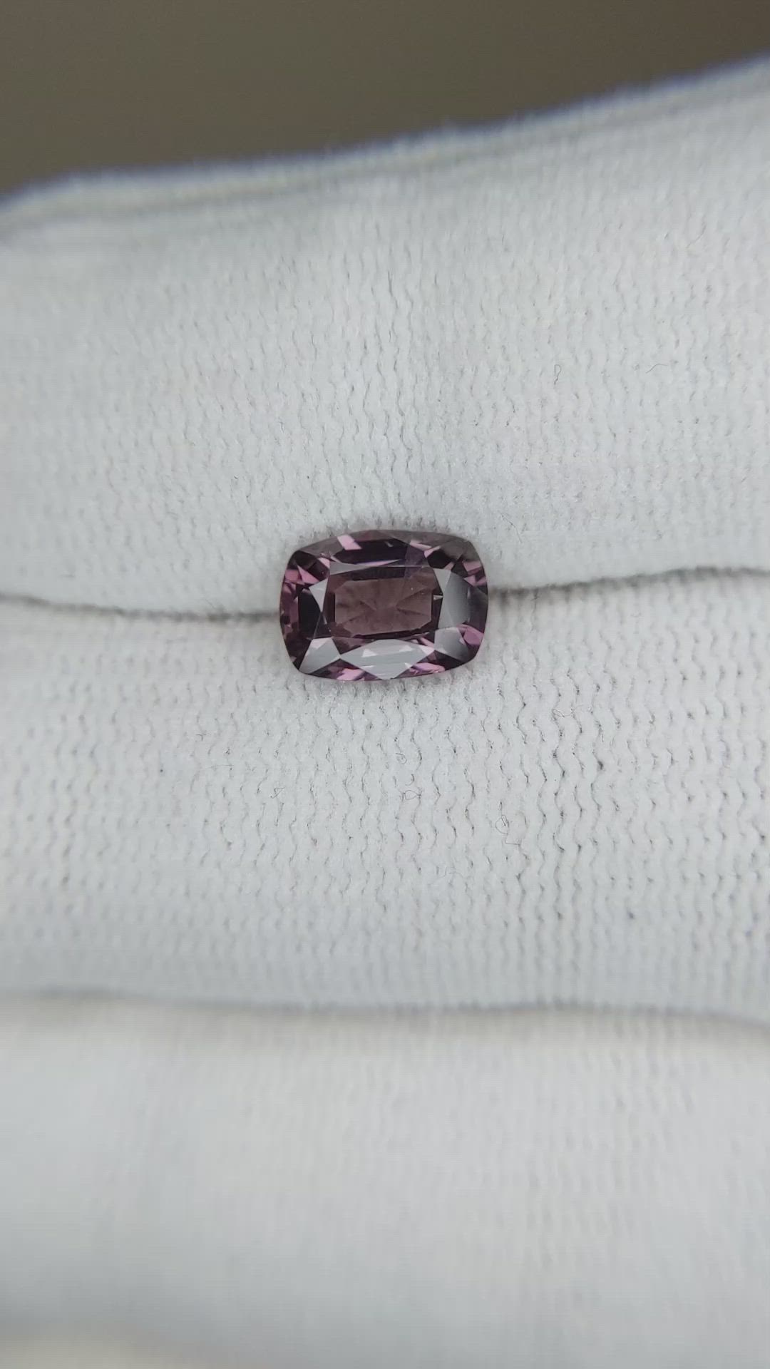 1.45 Ct. Reddish Pink Spinel from Burma (Myanmar) Size Video