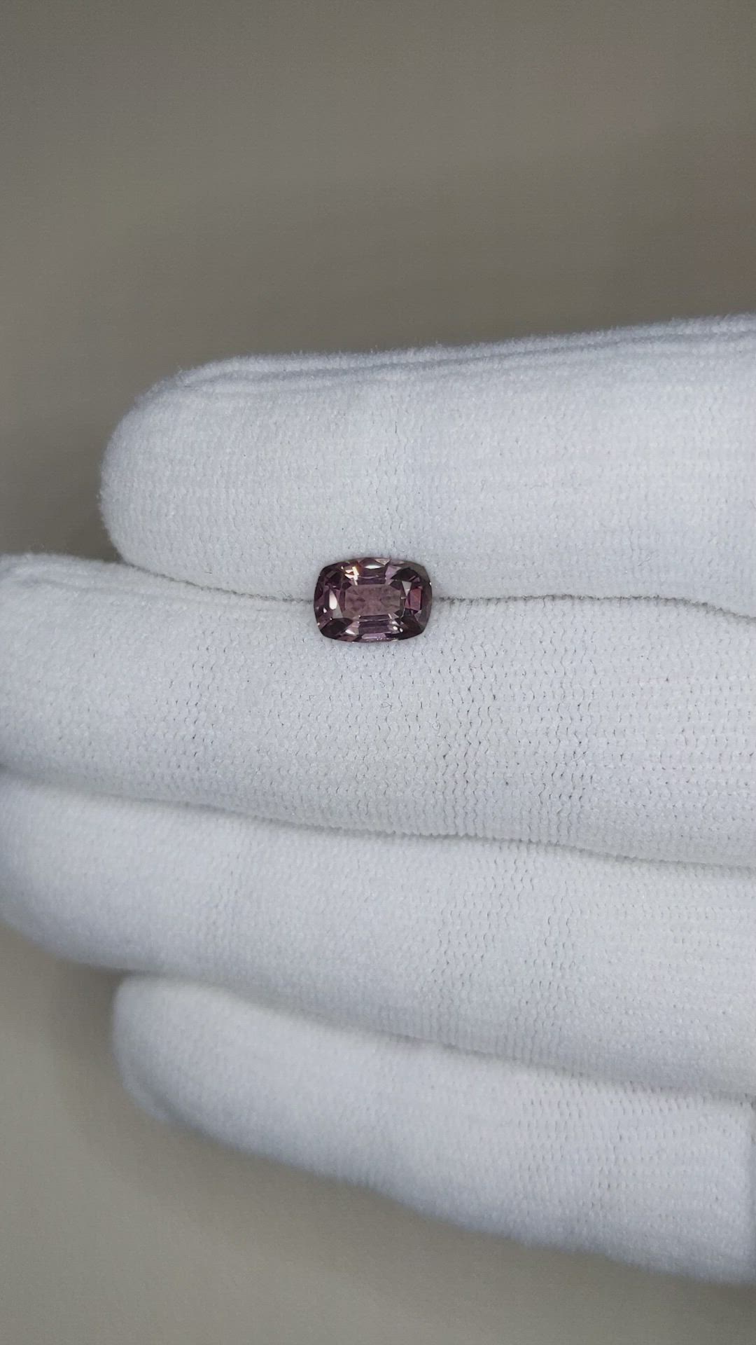 1.45 Ct. Reddish Pink Spinel from Burma (Myanmar) Size Video