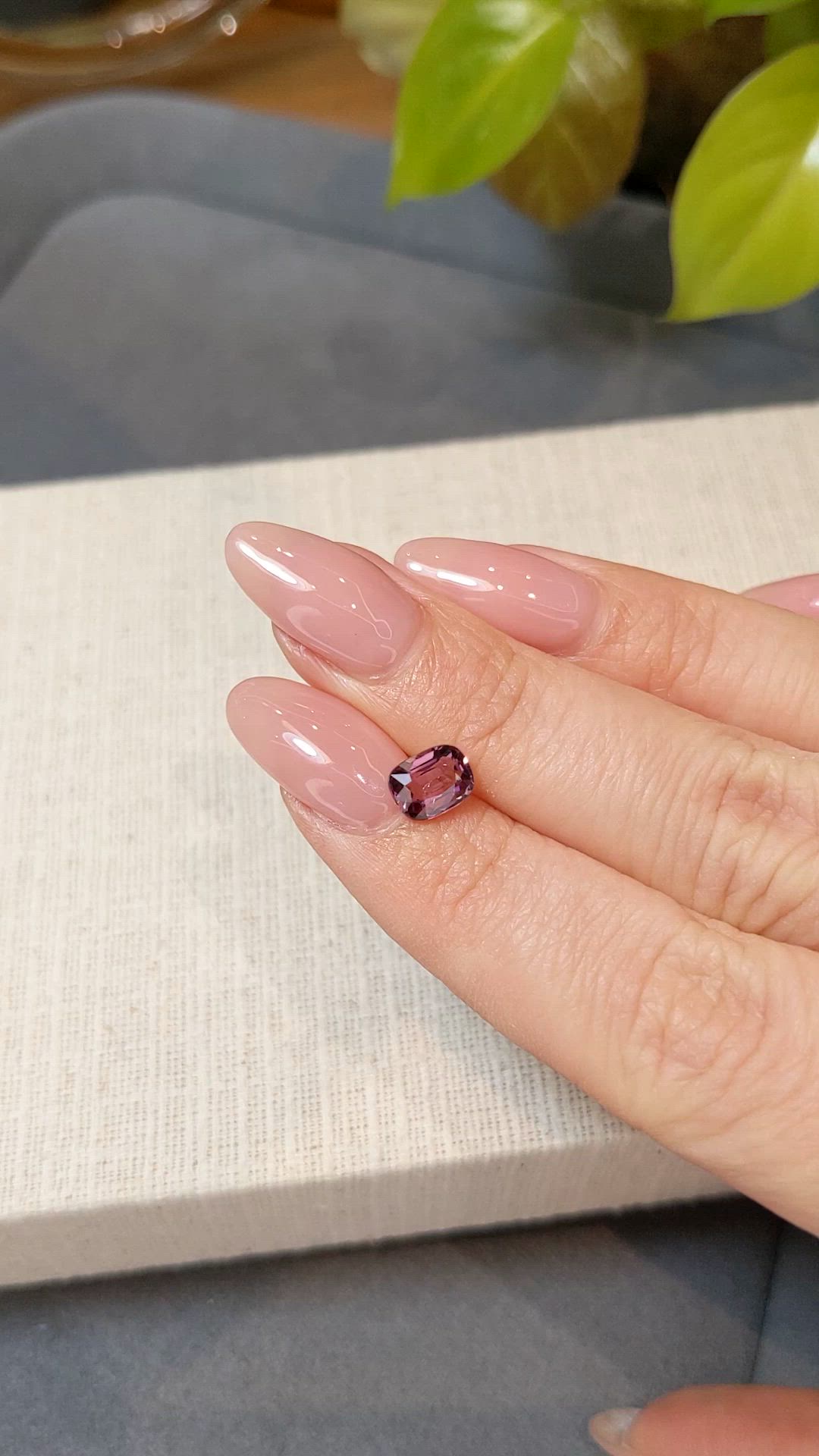 1.20 Ct. Pink Spinel from Burma (Myanmar) Size Video
