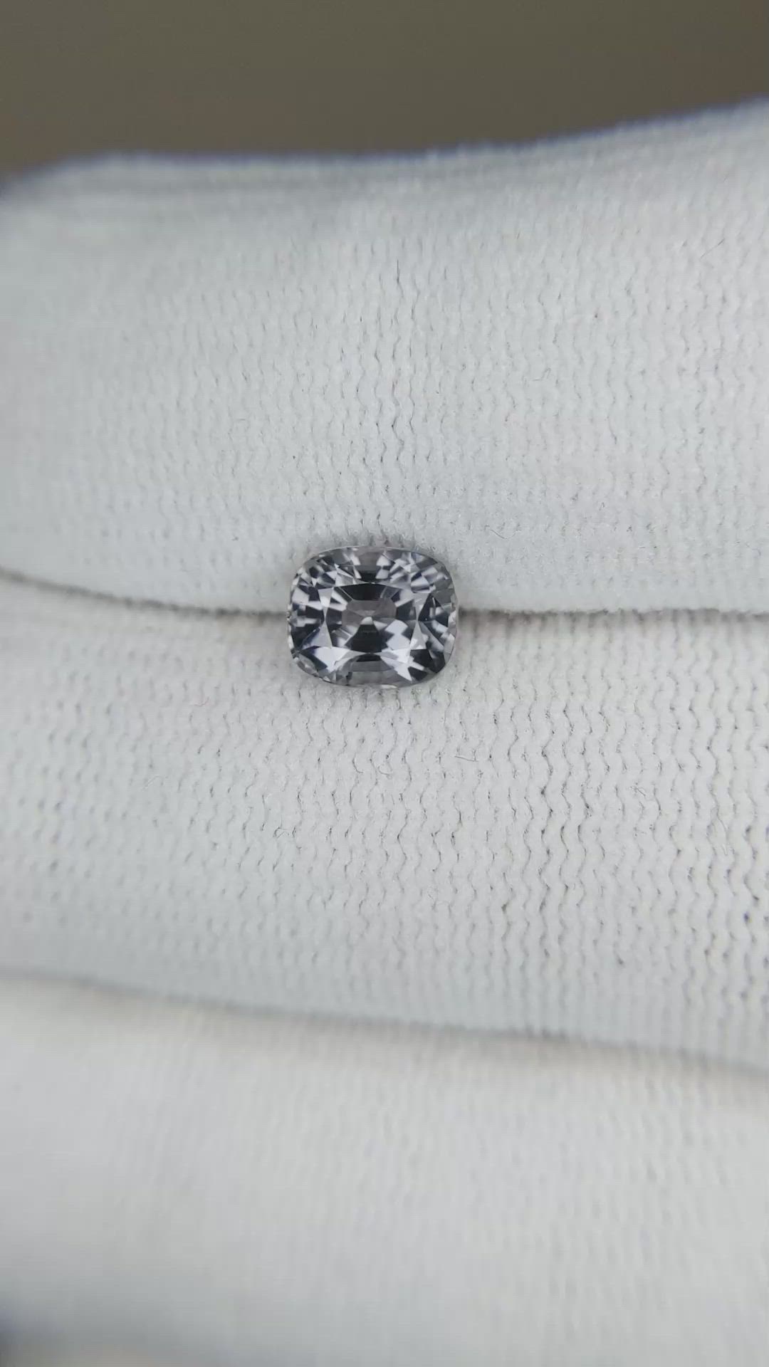 1.30 Ct. Grey Spinel from Burma (Myanmar) Size Video