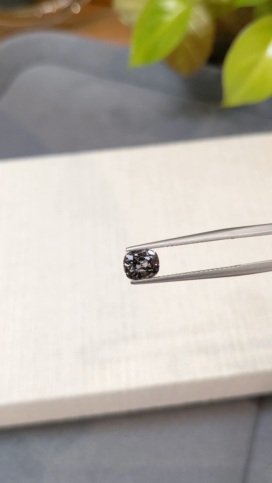 1.30 Ct. Grey Spinel from Burma (Myanmar) Size Video