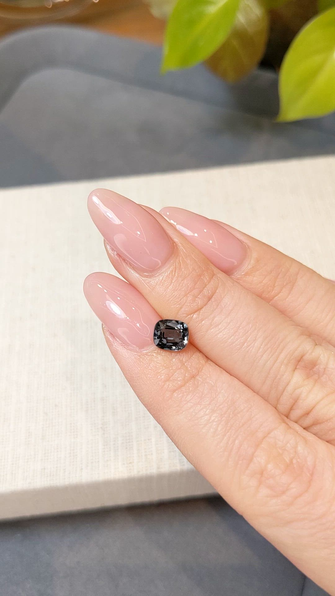 1.15 Ct. Bluish Grey Spinel from Burma (Myanmar) Size Video