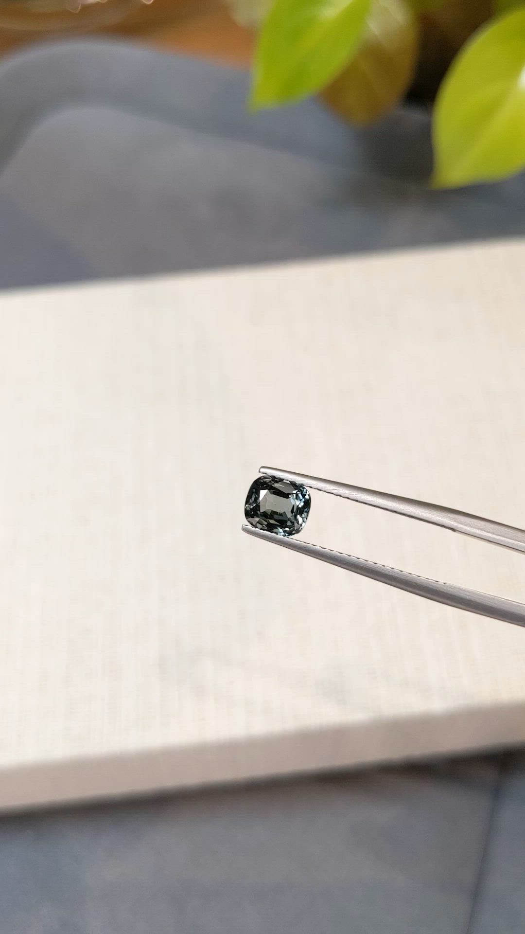 1.15 Ct. Bluish Grey Spinel from Burma (Myanmar) Size Video