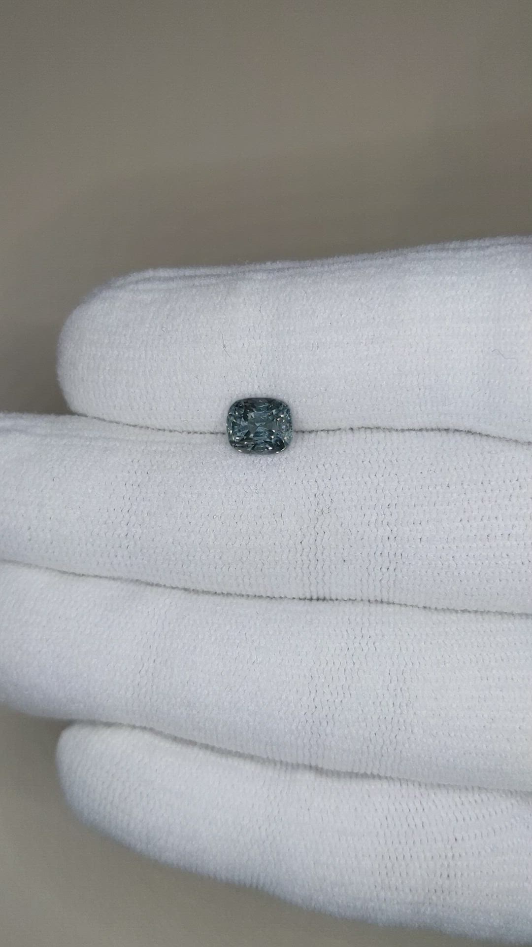 1.45 Ct. Bluish Grey Spinel from Burma (Myanmar) Size Video