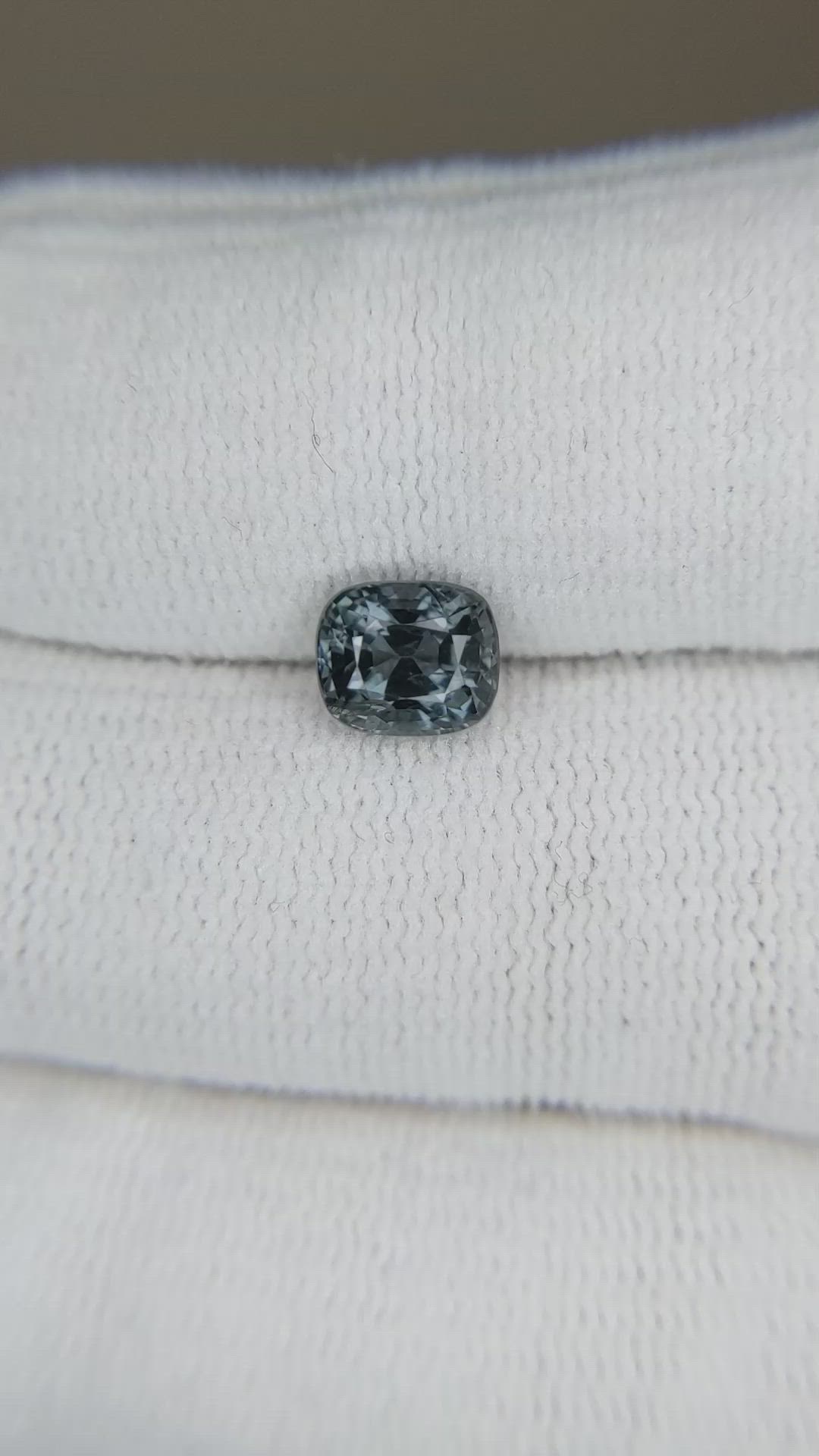 1.45 Ct. Bluish Grey Spinel from Burma (Myanmar) Size Video