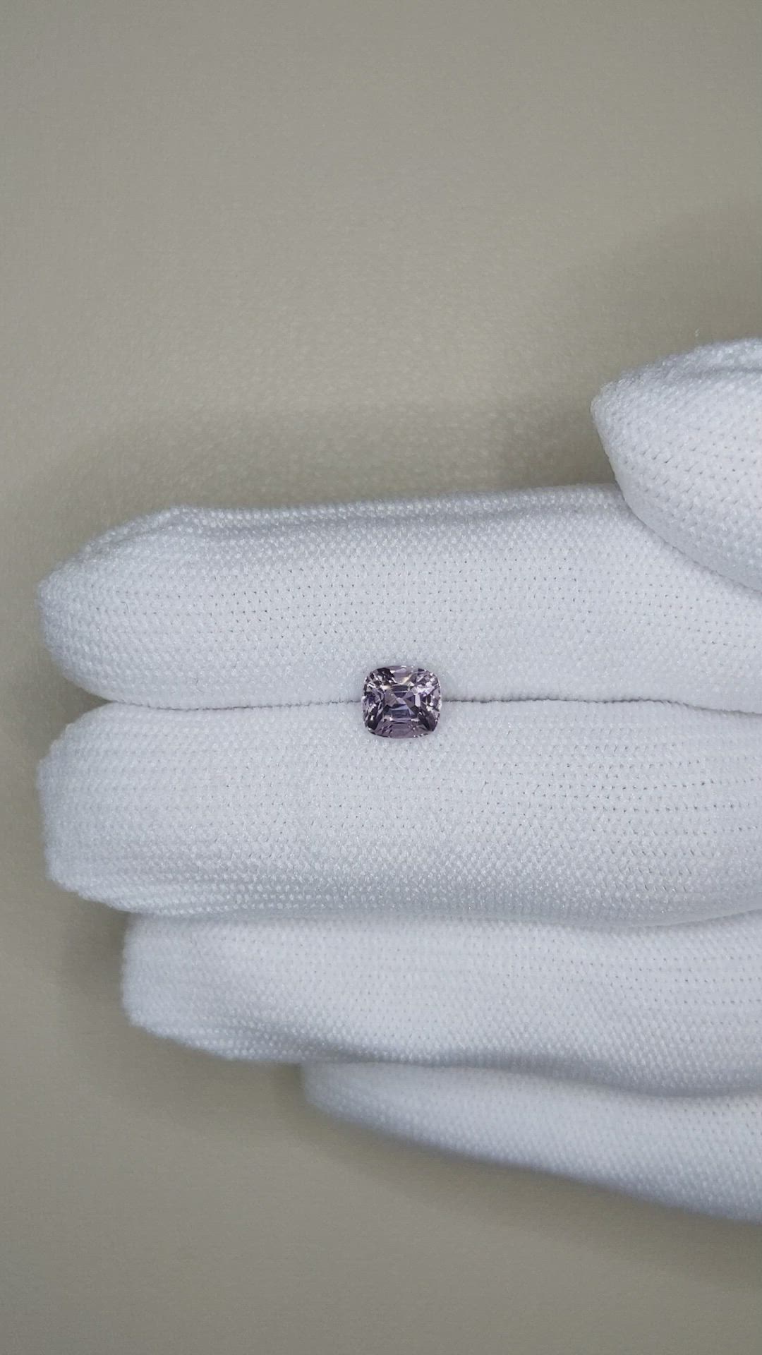 1.26 Ct. Purple Spinel from Burma (Myanmar) Size Video