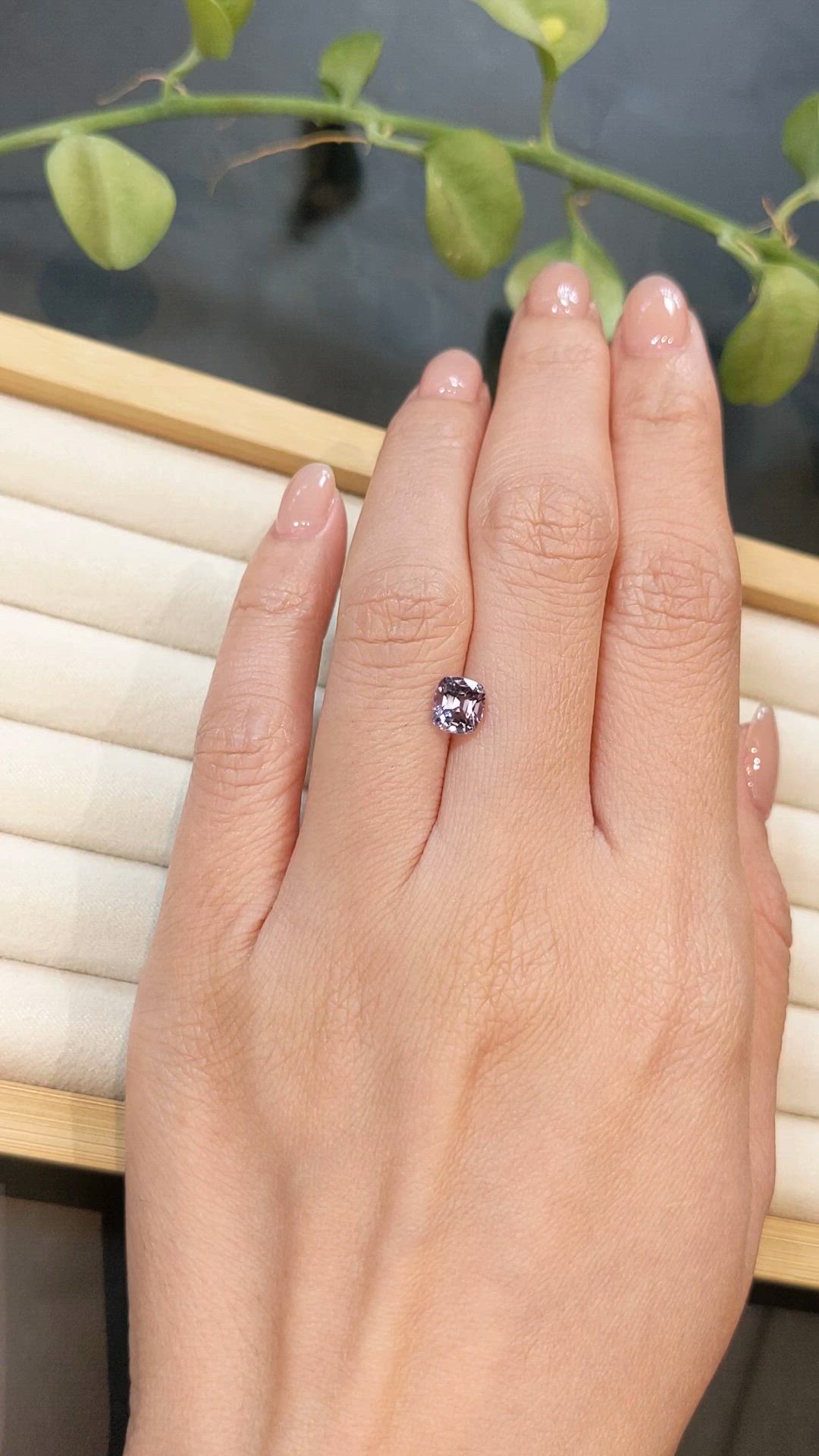 1.26 Ct. Purple Spinel from Burma (Myanmar) Size Video