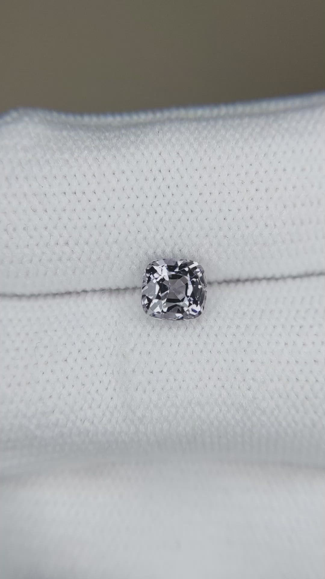 1.05 Ct. Grey Spinel from Burma (Myanmar) Size Video