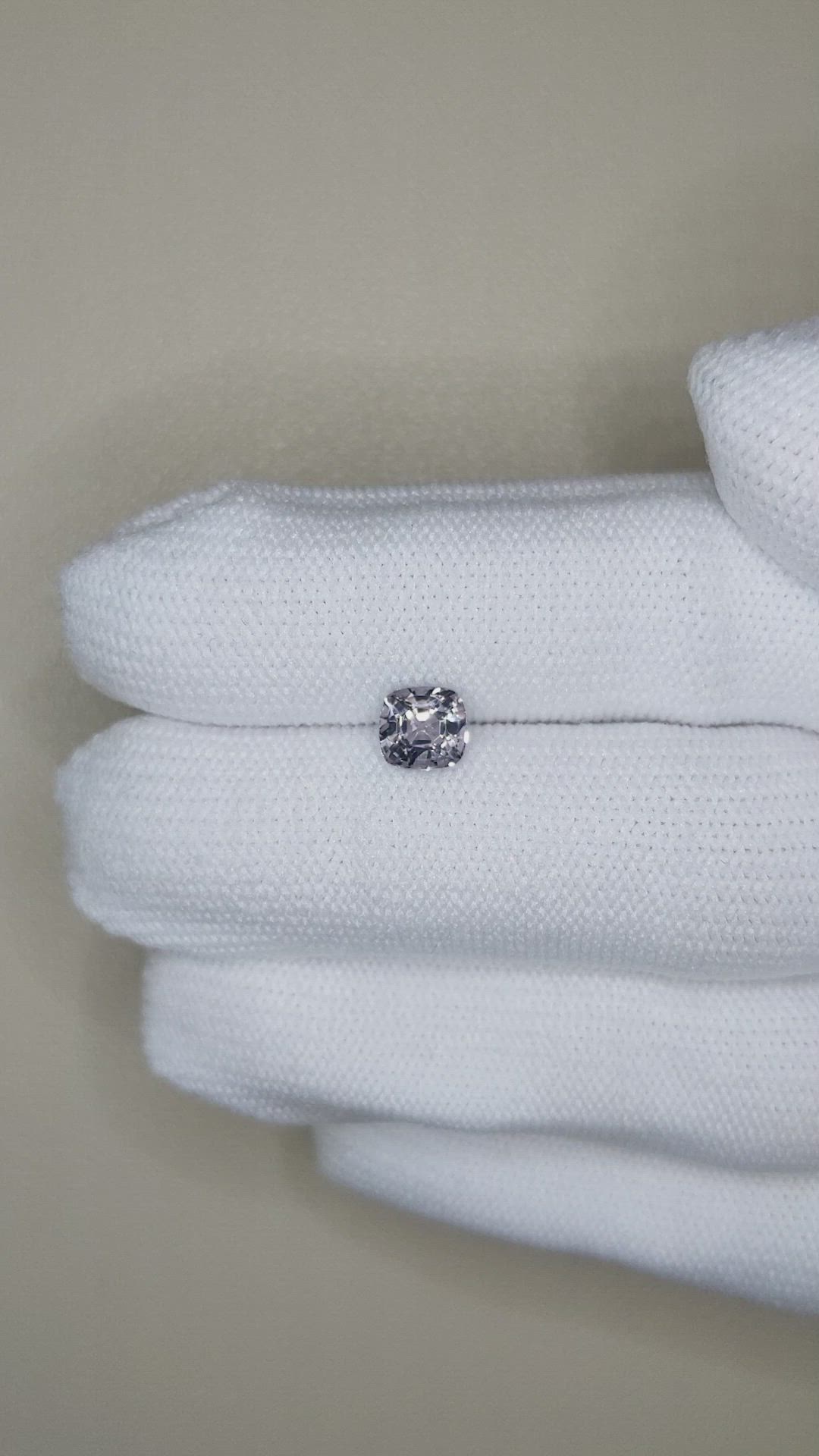 1.05 Ct. Grey Spinel from Burma (Myanmar) Size Video
