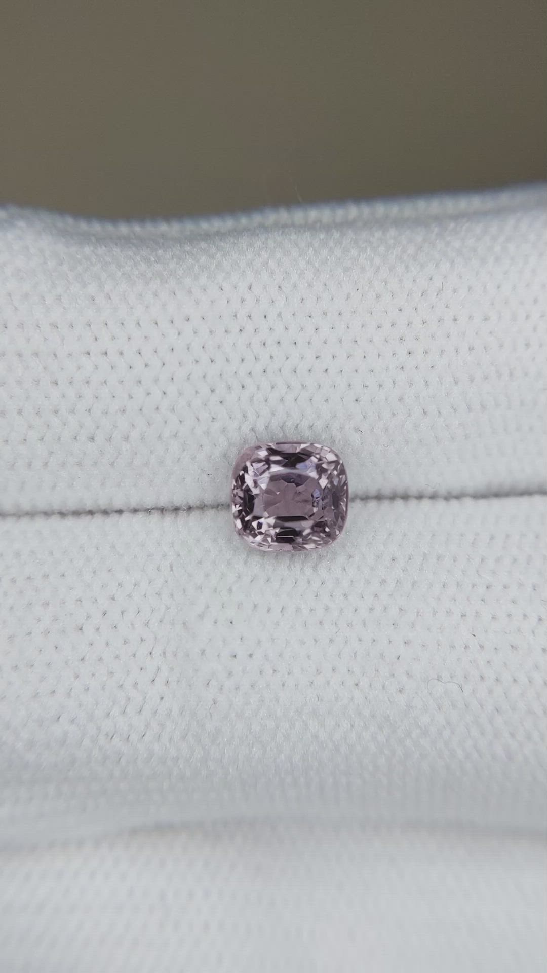 1.35 Ct. Pinkish Purple Spinel from Burma (Myanmar) Size Video