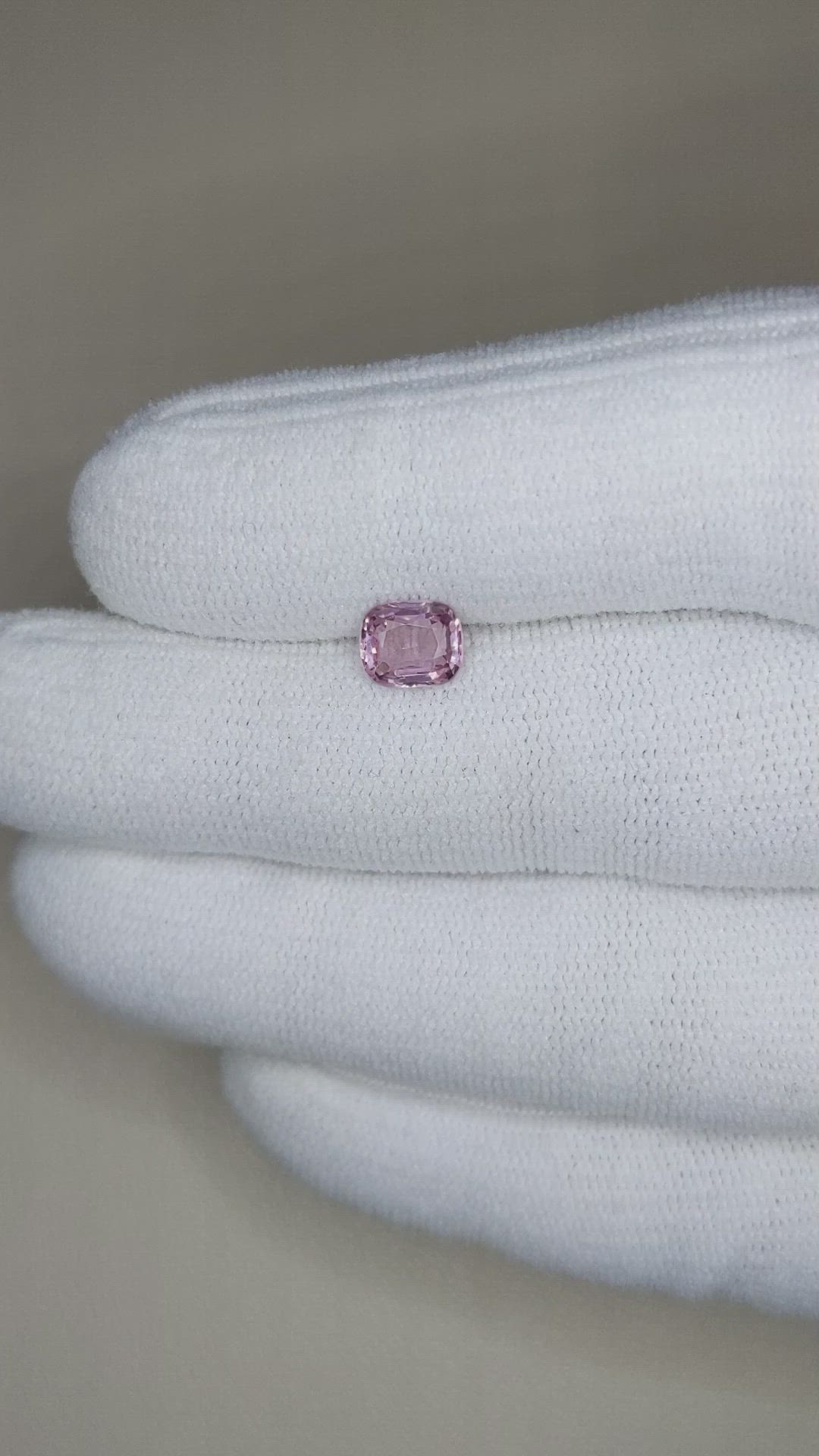 1.05 Ct. Purplish Pink Spinel from Burma (Myanmar) Size Video
