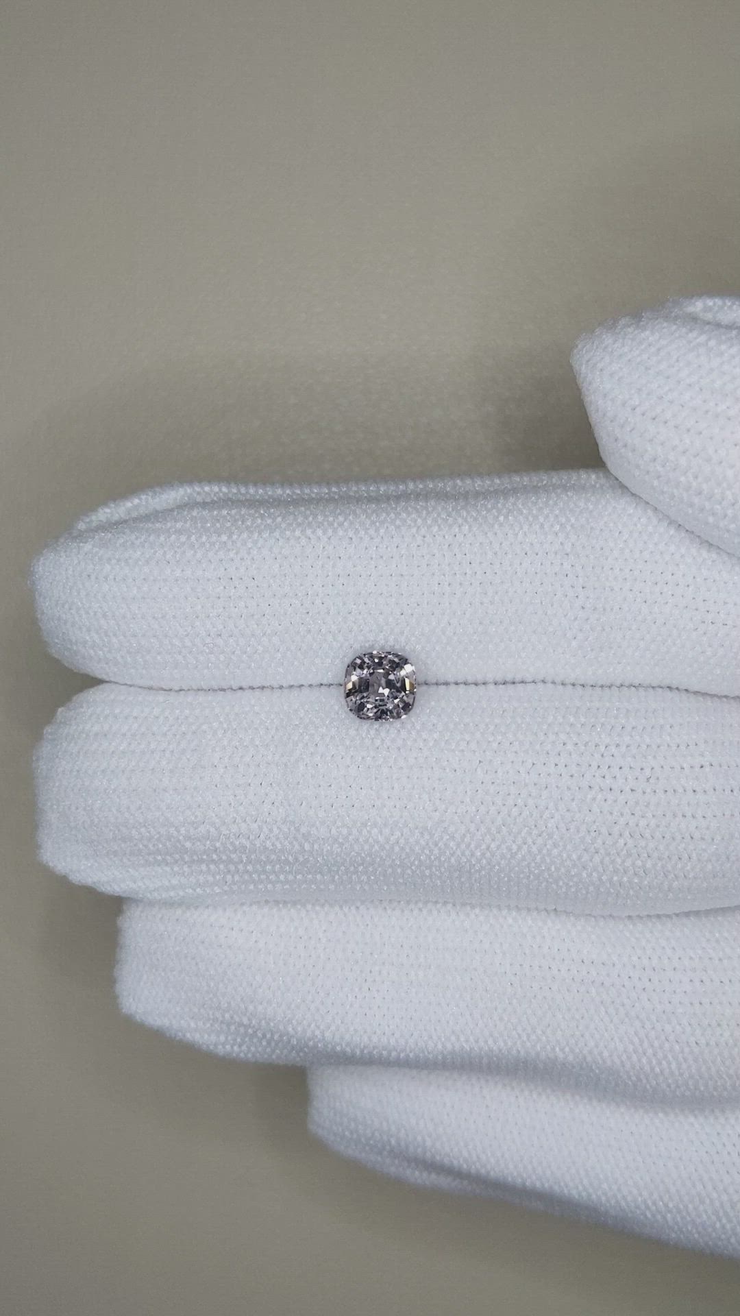 0.95 Ct. Purplish Grey Spinel from Burma (Myanmar) Size Video