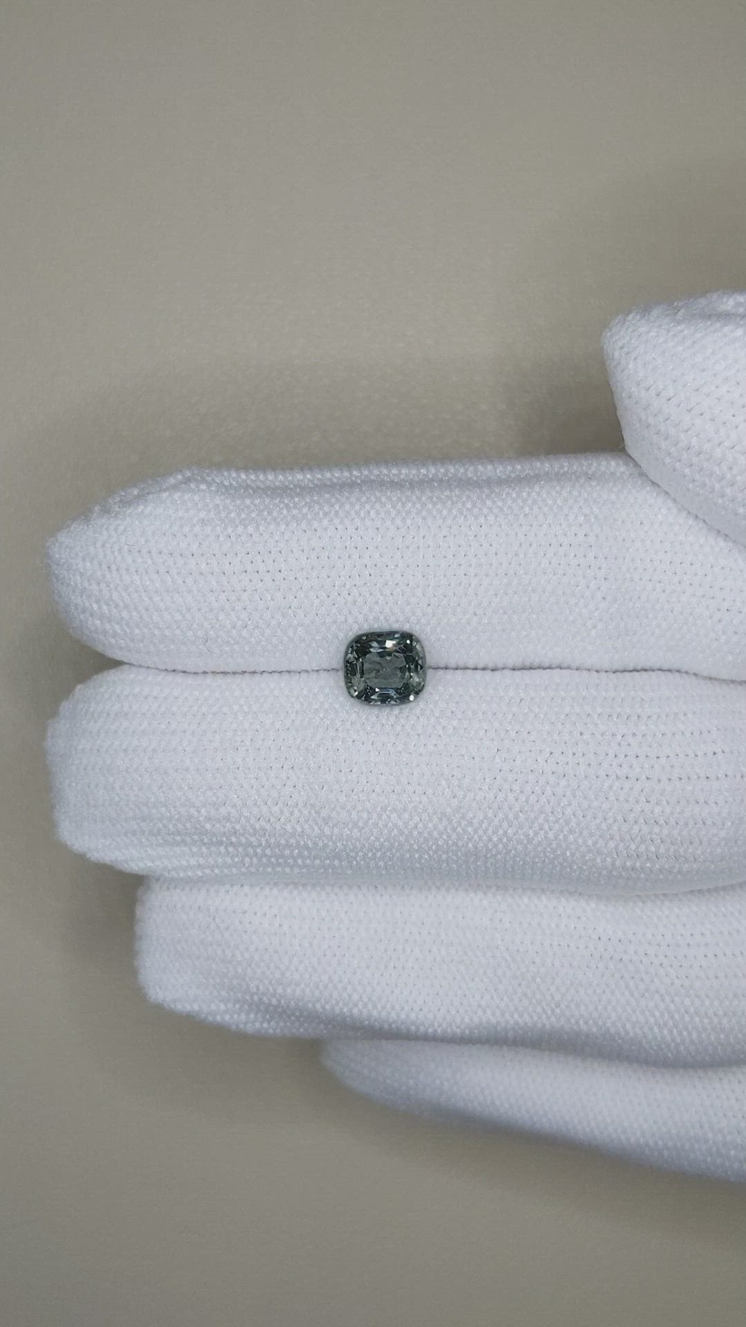 1.27 Ct. Bluish Grey Spinel from Burma (Myanmar) Size Video