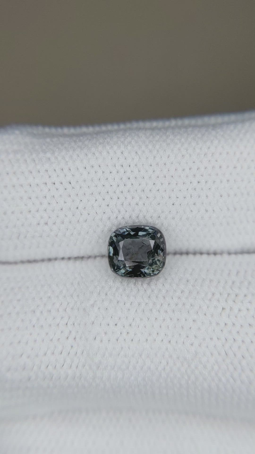 1.27 Ct. Bluish Grey Spinel from Burma (Myanmar) Size Video