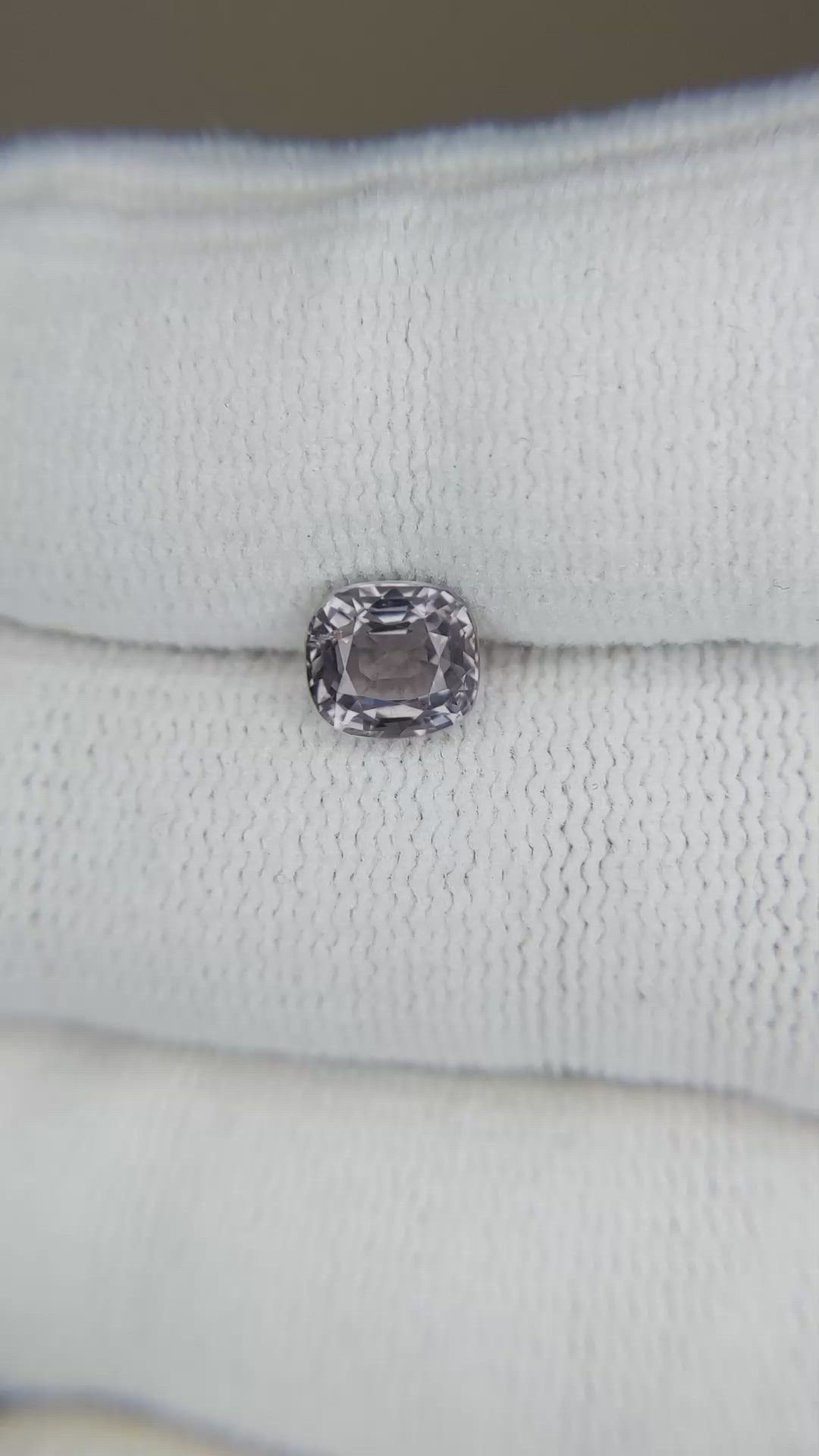 1.19 Ct. Purplish Grey Spinel from Burma (Myanmar) Size Video
