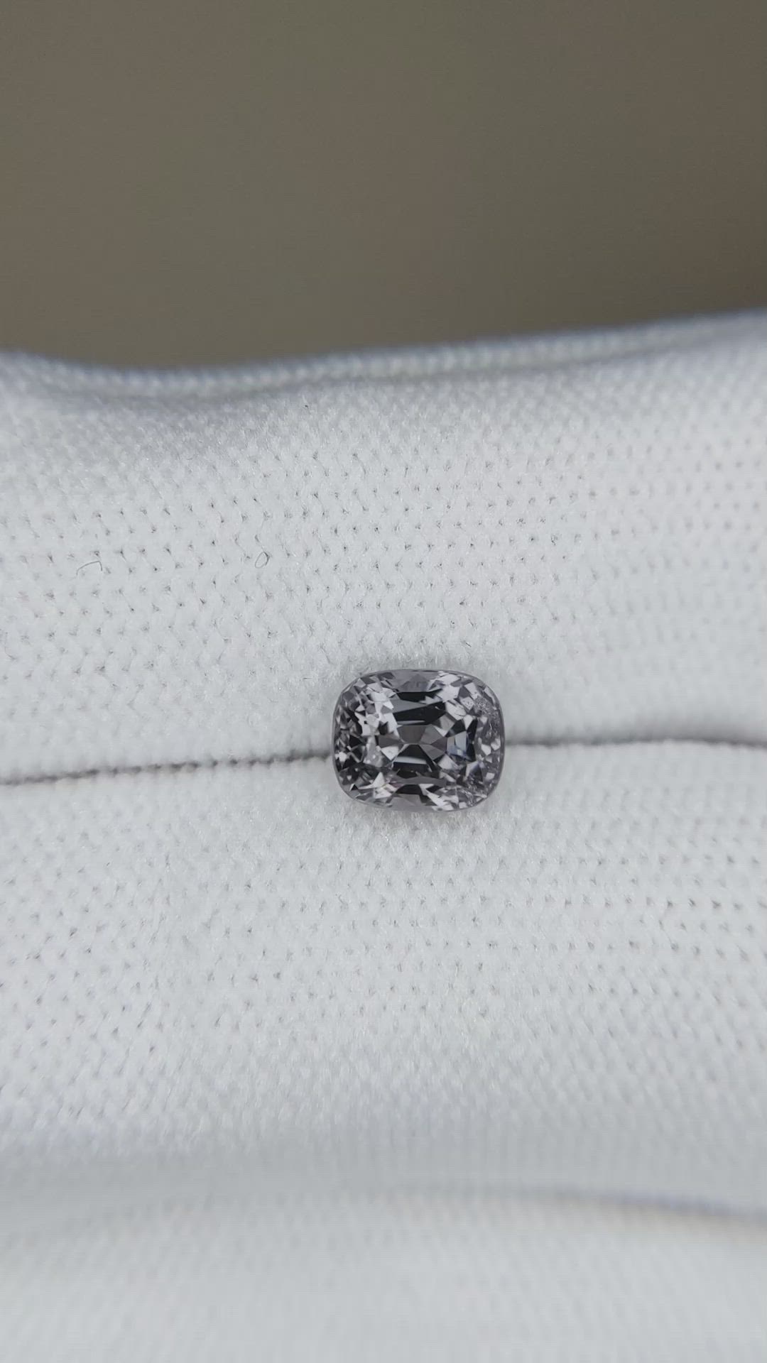 1.35 Ct. Grey Spinel from Burma (Myanmar) Size Video