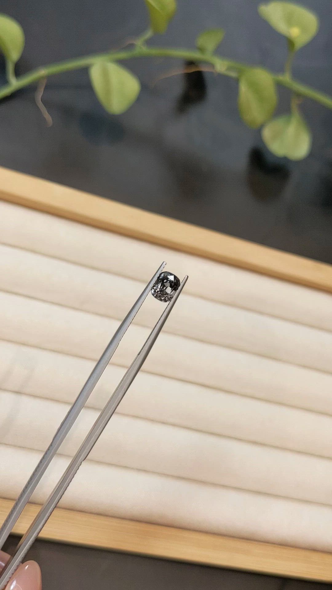1.35 Ct. Grey Spinel from Burma (Myanmar) Size Video