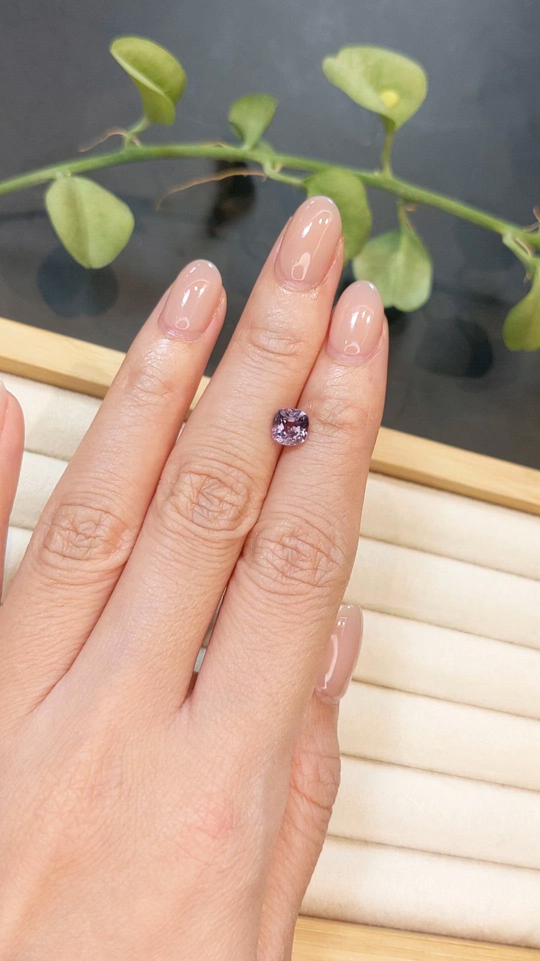 1.41 Ct. Purple Spinel from Burma (Myanmar) Size Video