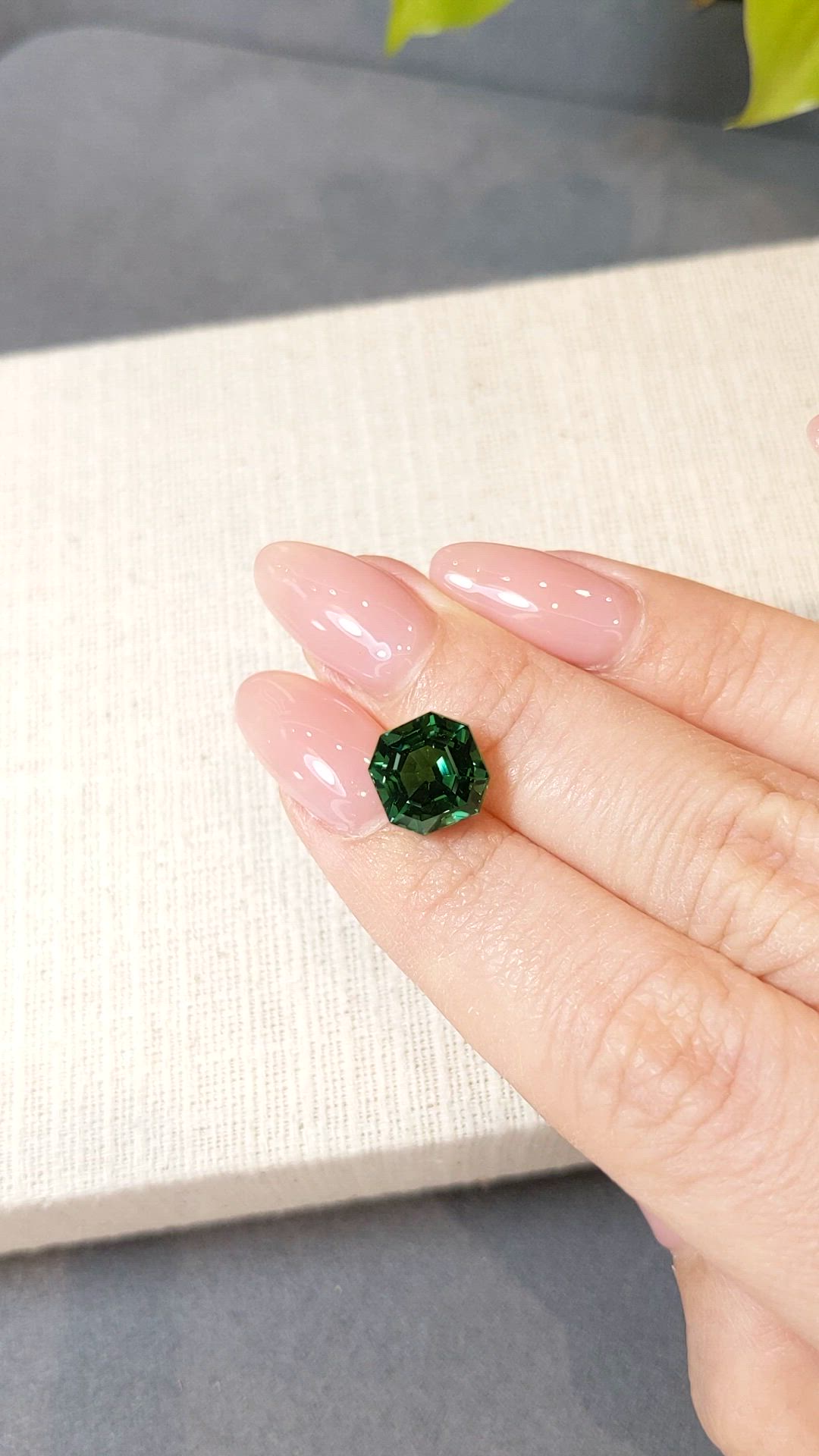 4.43 Ct. Green Tourmaline from Mozambique Size Video