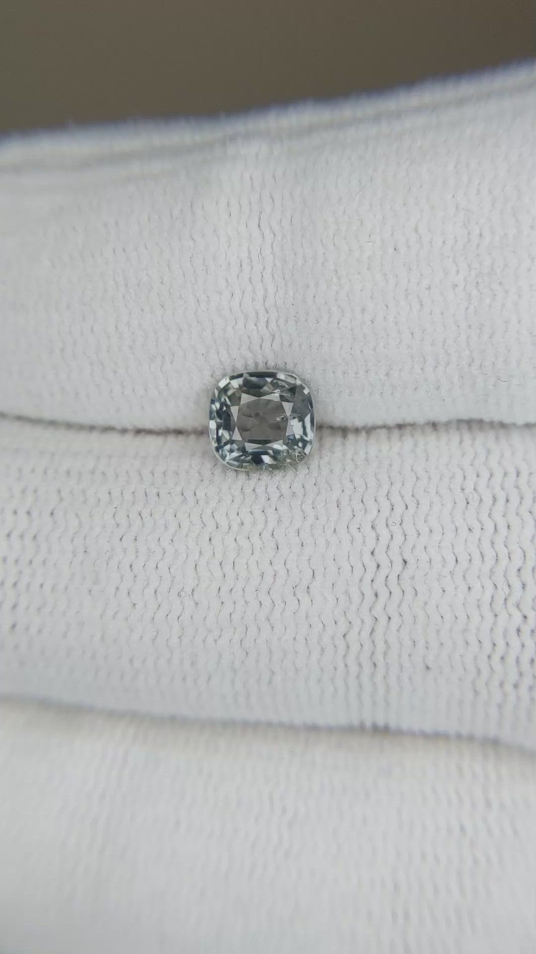 0.90 Ct. Bluish Grey Spinel from Burma (Myanmar) Size Video