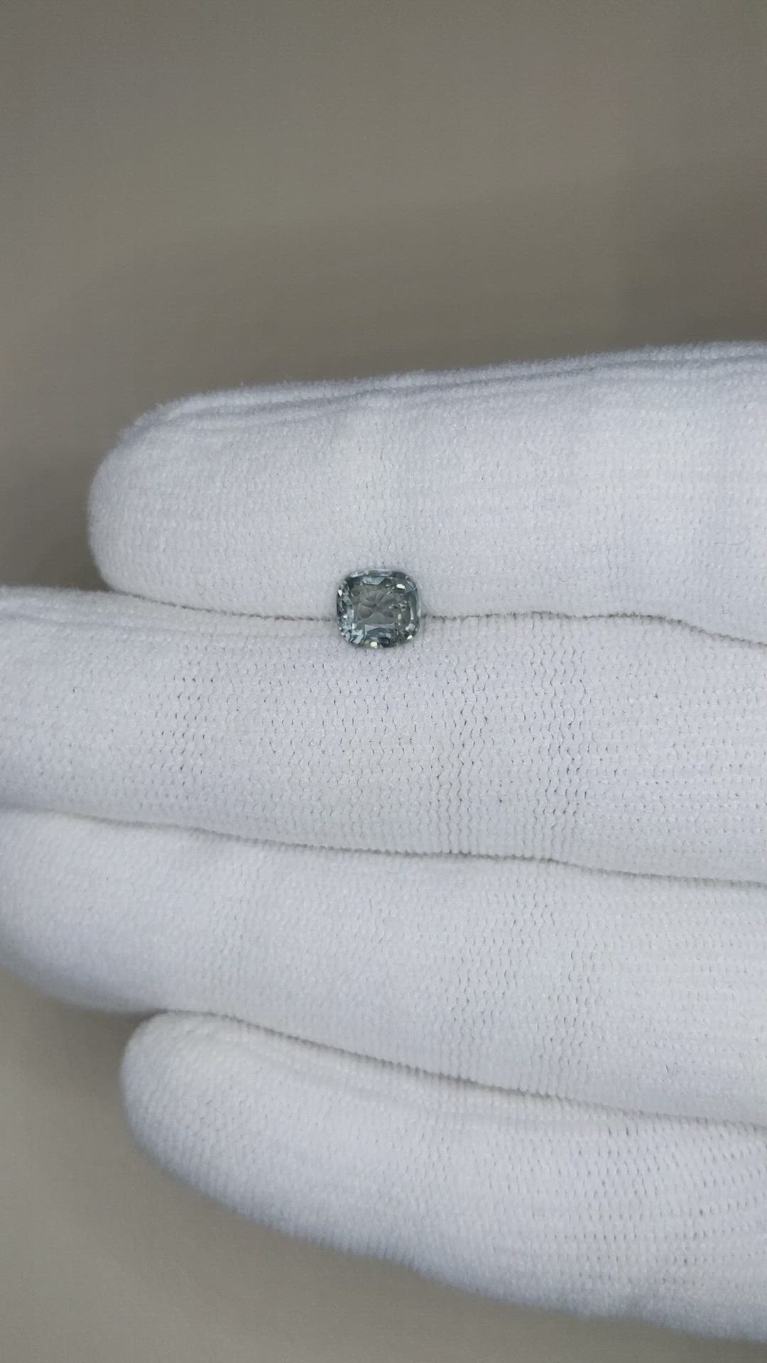 0.90 Ct. Bluish Grey Spinel from Burma (Myanmar) Size Video