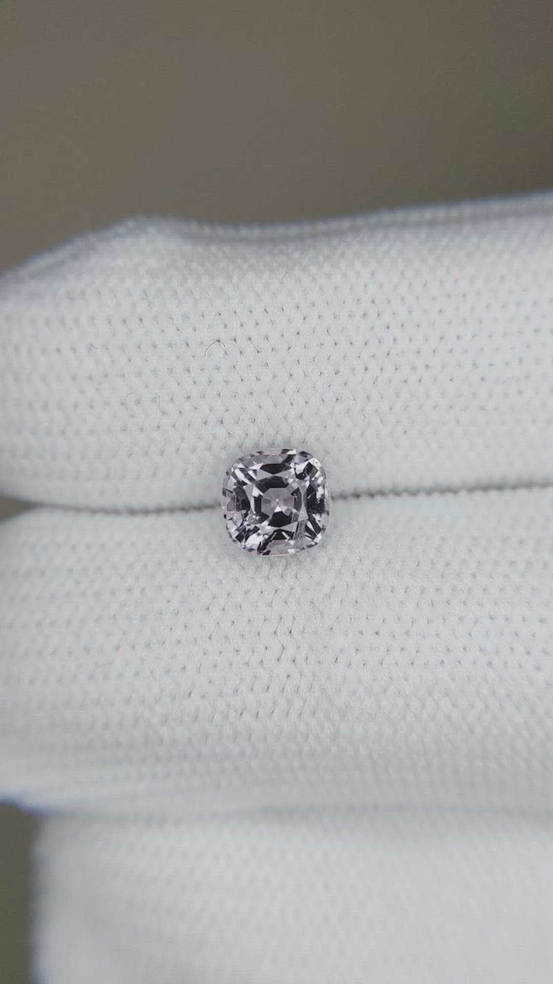 1.00 Ct. Purplish Grey Spinel from Burma (Myanmar) Size Video