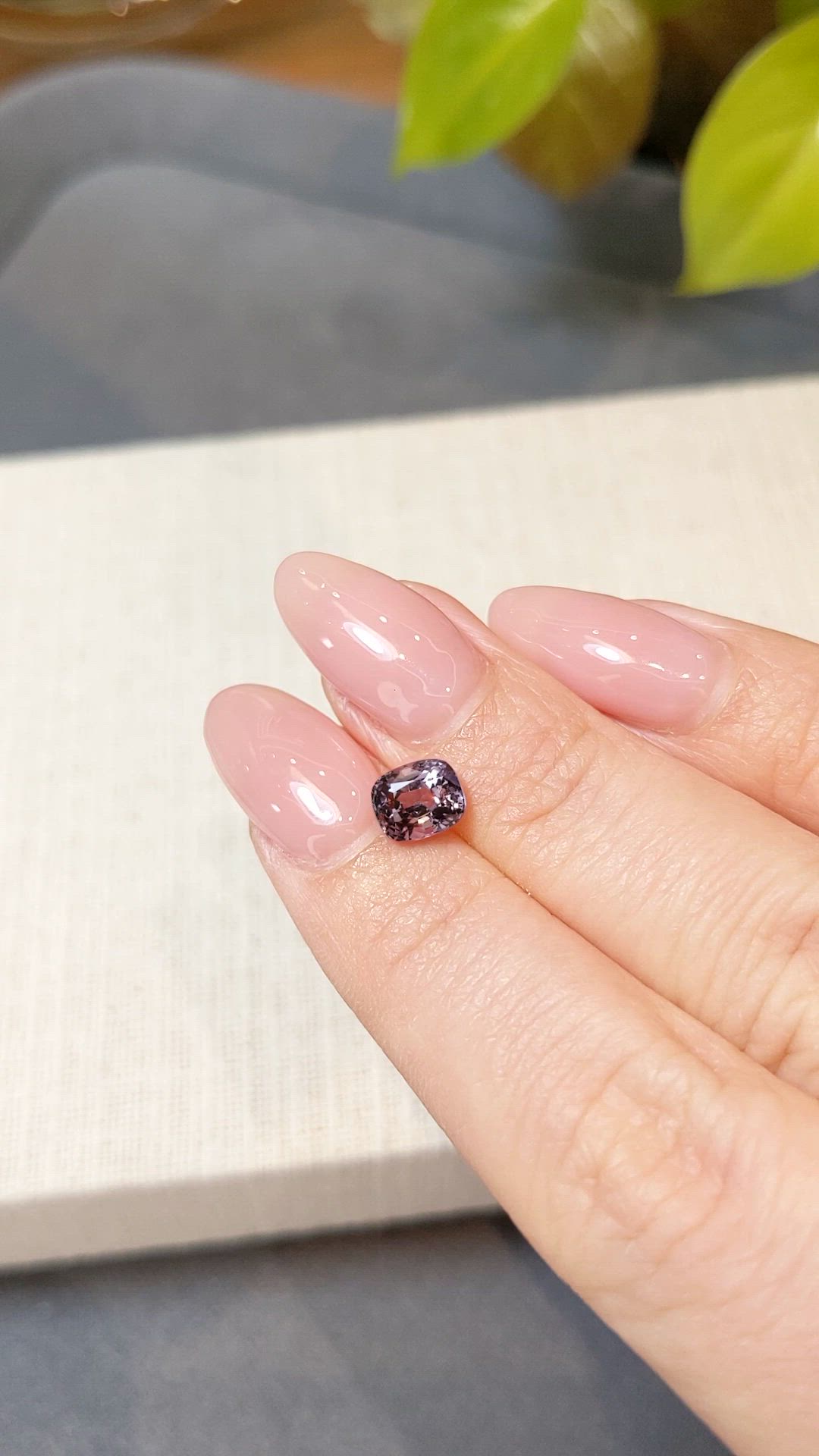 1.26 Ct. Purple Spinel from Burma (Myanmar) Size Video
