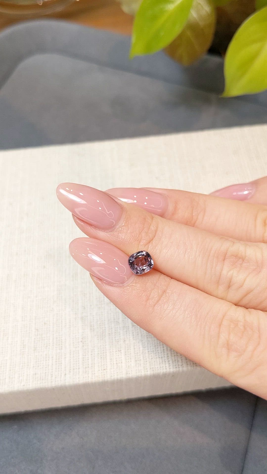 1.30 Ct. Purple Spinel from Burma (Myanmar) Size Video